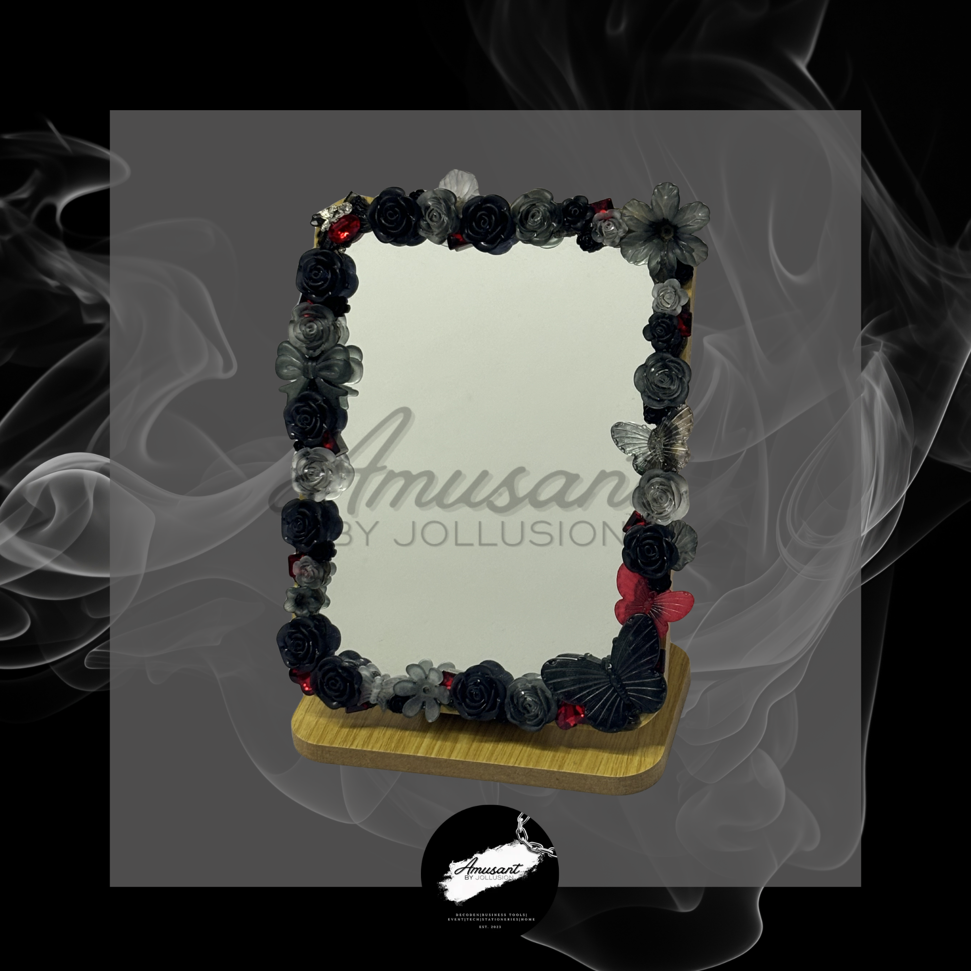 Standing adjustable mirror