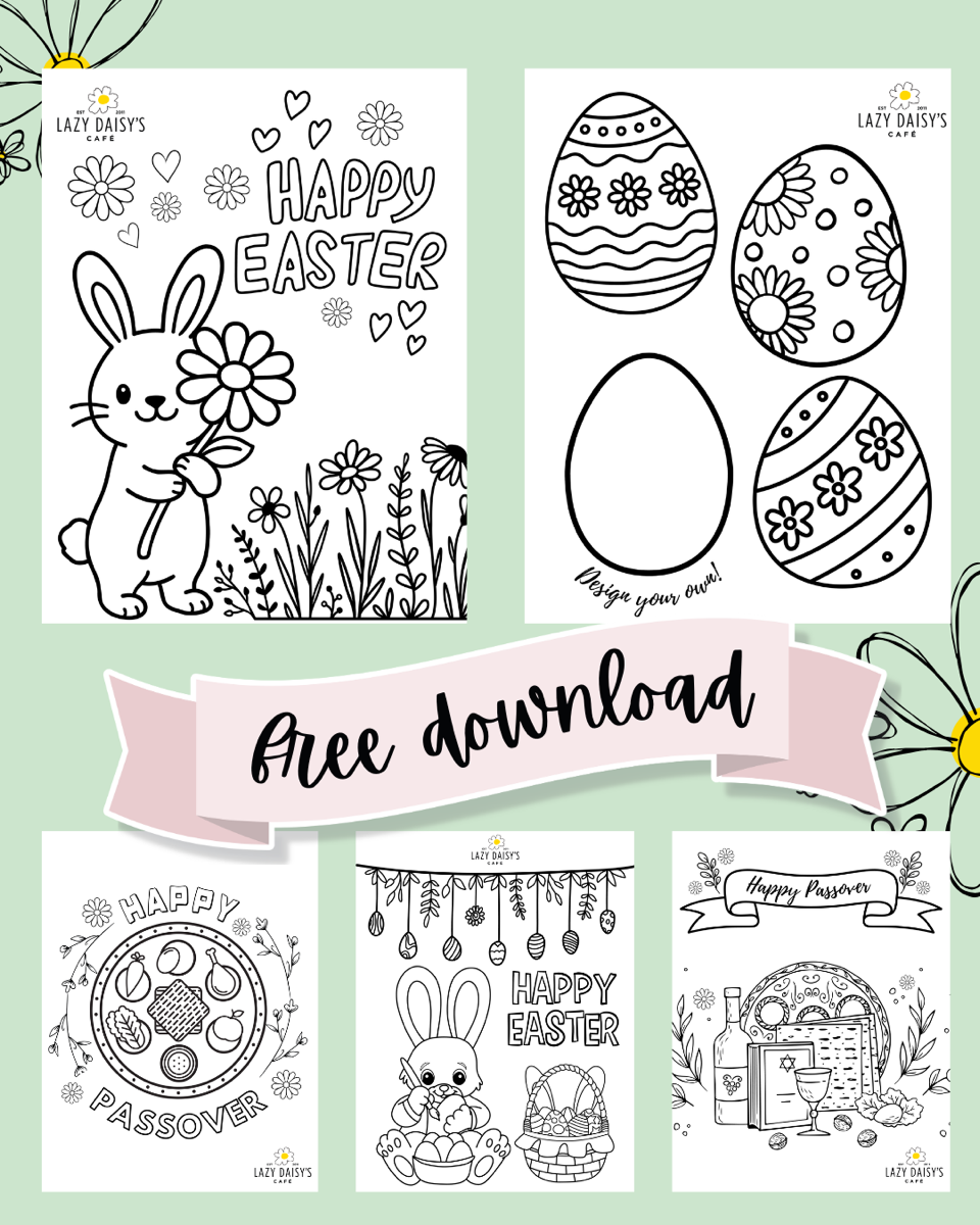 Free easter colouring pages