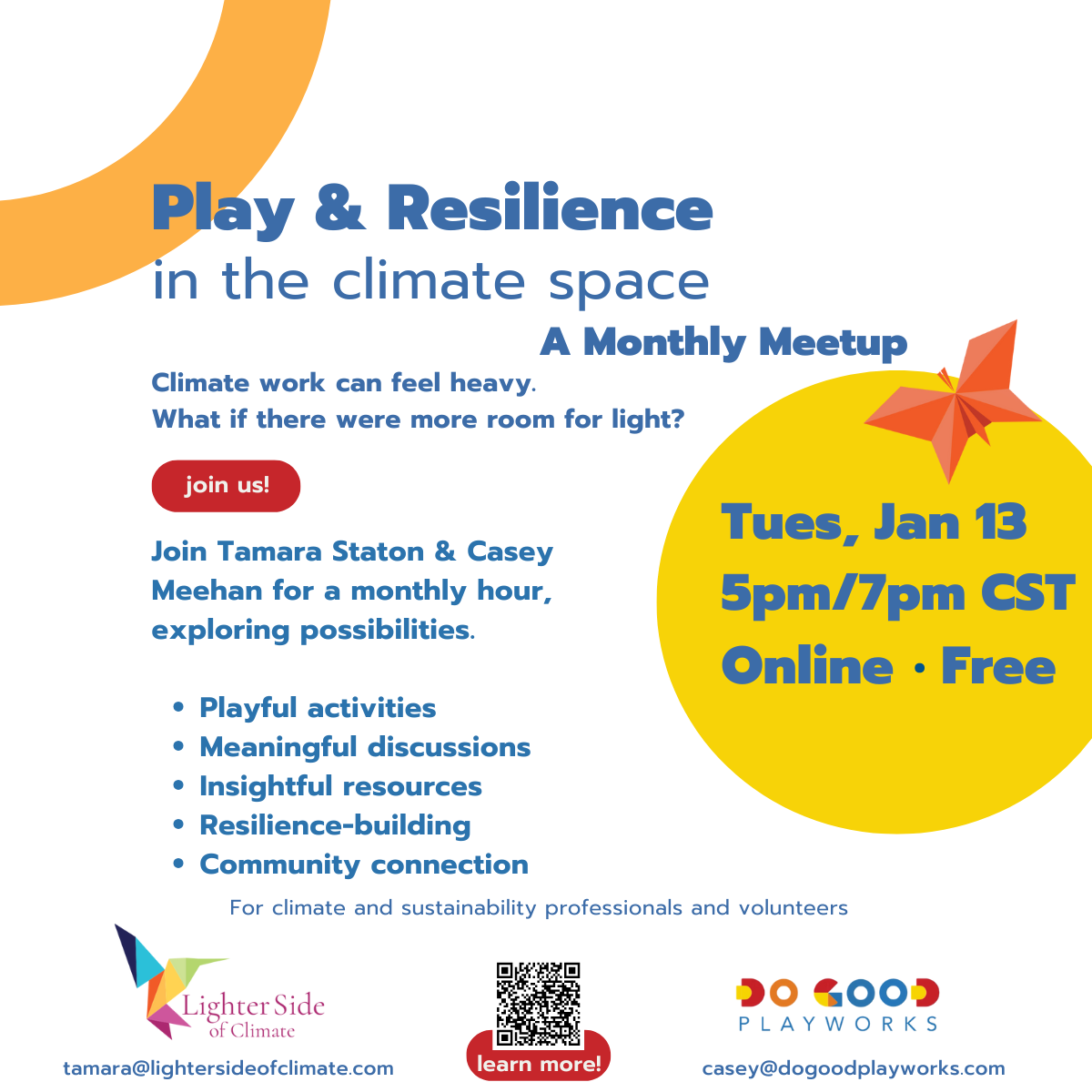 Play and Resilience in the Climate Space