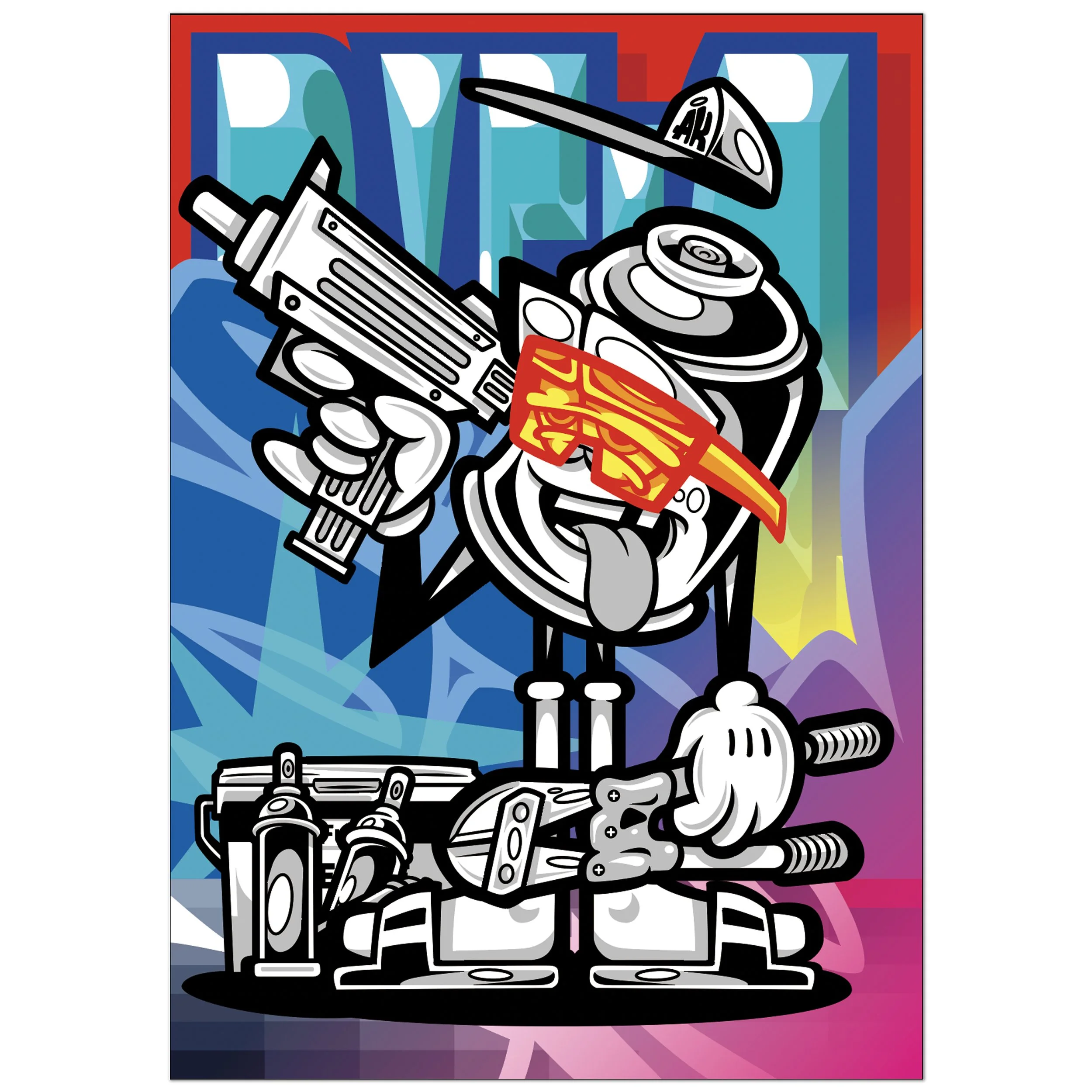 Graffiti Bomber - Limited Edition Art Print