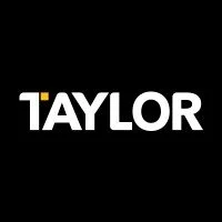 Black background with white and yellow text reading 'TAYLOR'.