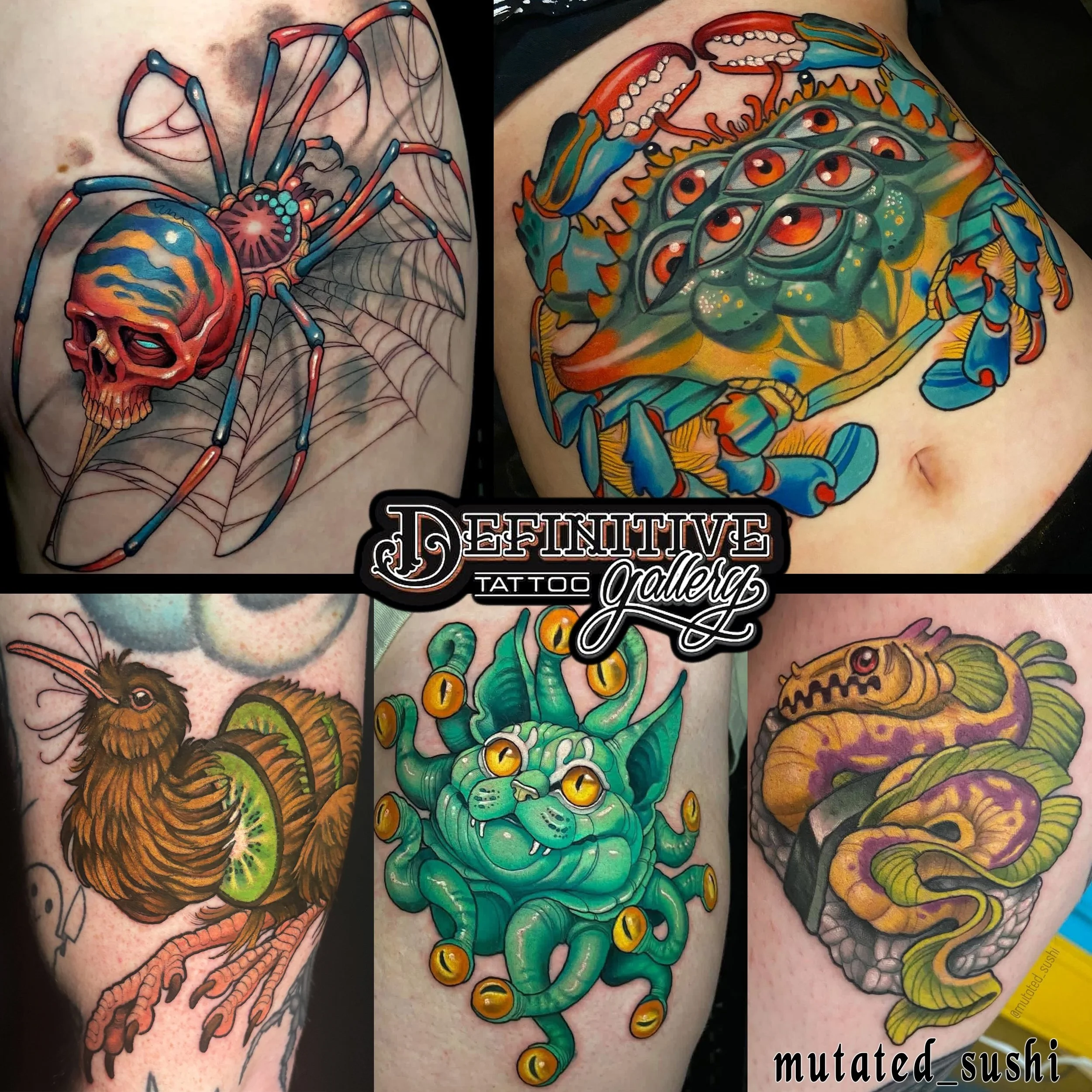 Hello everyone! Coming from Wisconsin and Minnesota, me and Alex Hall will be guesting at @definitivetattoogallery June 15-20 in Kansas City, MO!

Dates available for booking:

Mutated Sushi: June 16,17,18,20
Alex Hall: June 15,16,17,18,19,20

For an