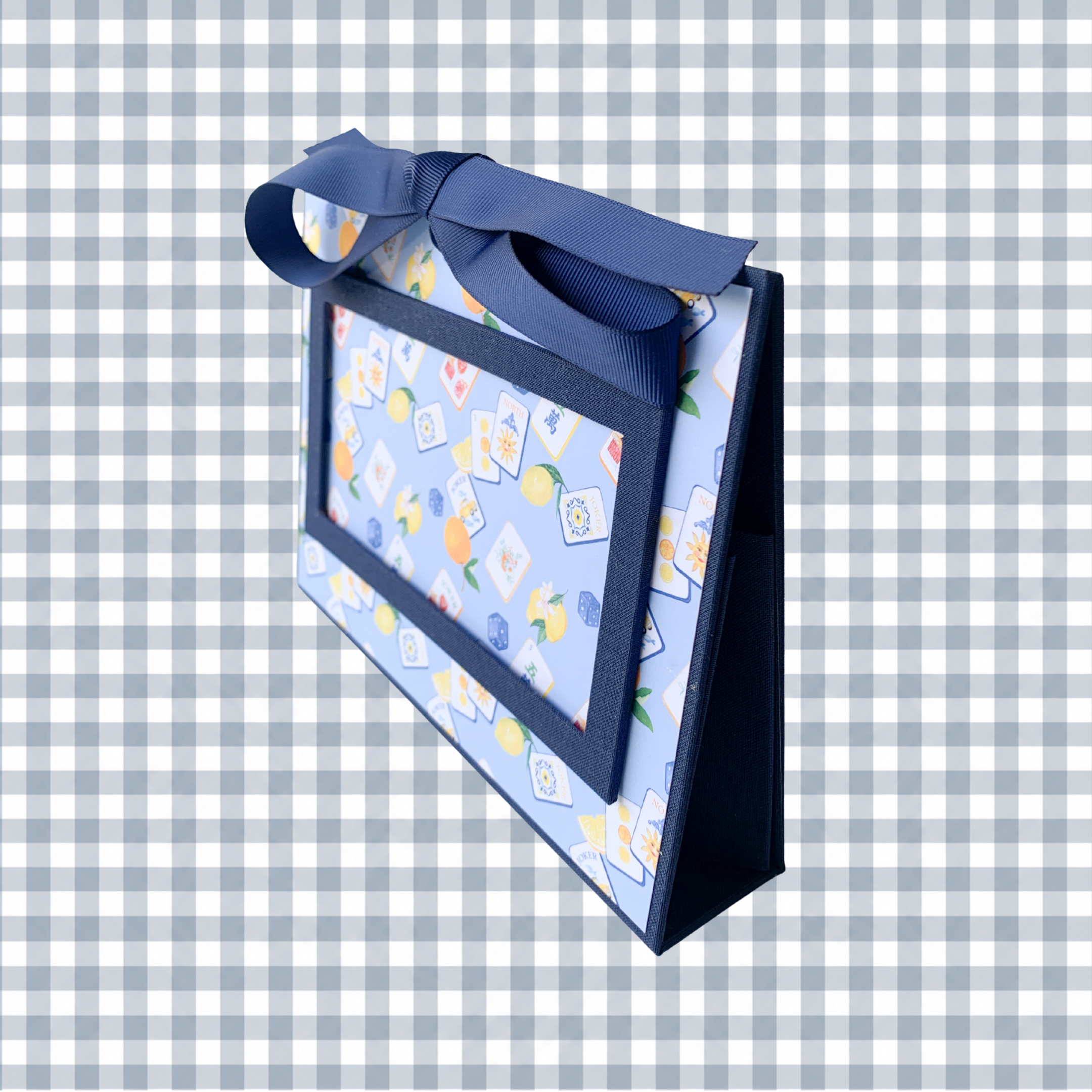NDLPT Cartonnage Mahjong Folder with a 3x6" frame