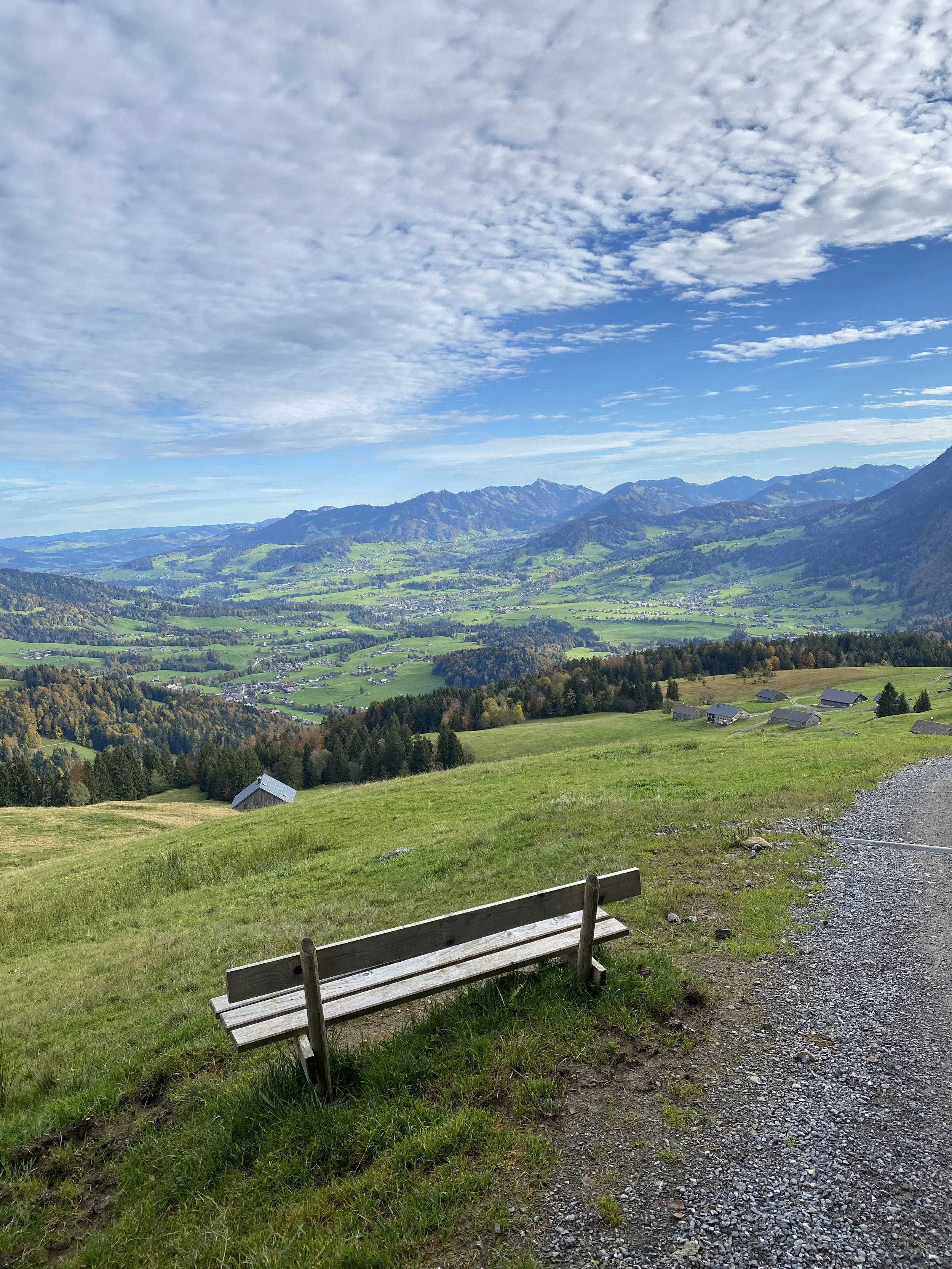 Wanderweg auf dem Bödele in Schwarzenberg