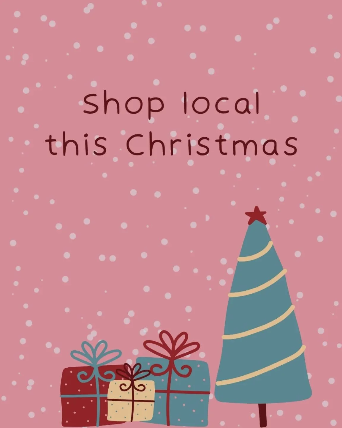 The Big Man in Red is heading our way this weekend and if you're anything like me, you're already thinking about Christmas presents! 🎄

When you buy something from a local, you're actively supporting a small business in your area! I will be shopping