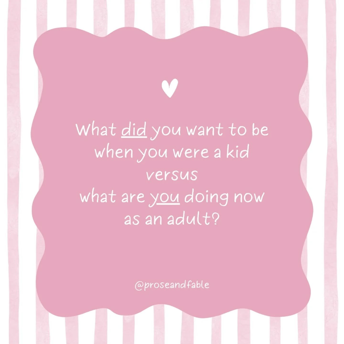 I wanted to be a pop star, think AQUA, Britney Spears, S Club 7 vibes. I am now a Social Worker and Author. 

I am curious, let me know in the comments what this means for you? 

#selfpublishingauthor #growingup #dreams #whenigrowup #kids