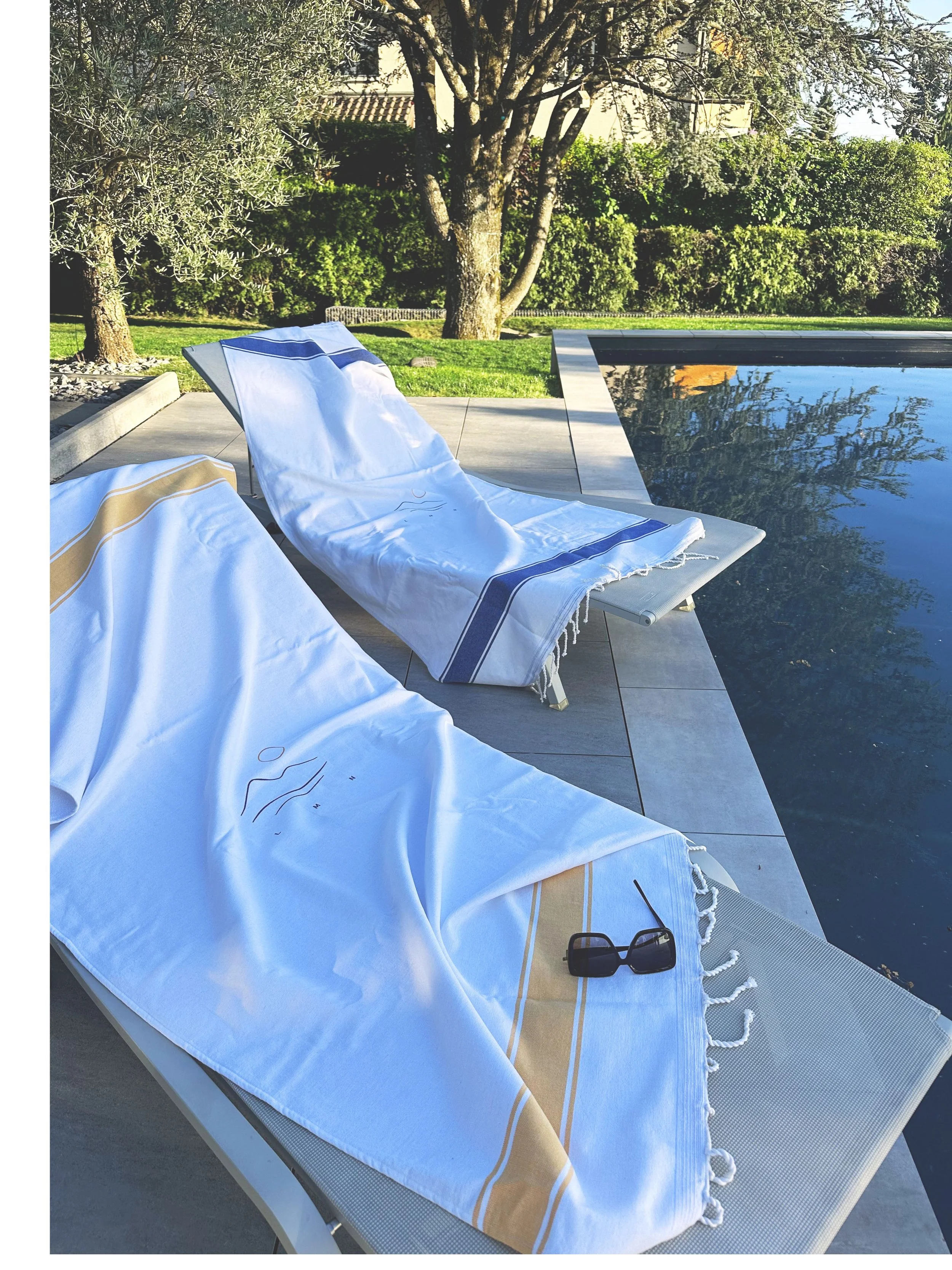 Fouta doublée Éponge