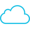 Simple outline drawing of a cloud.
