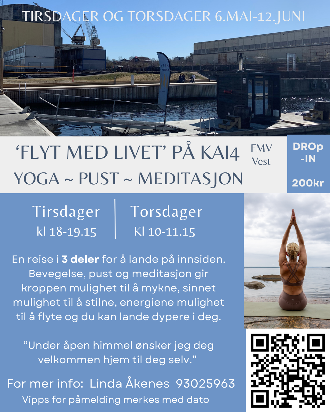 Flyt Med Livet på Kai4 - Yoga-Pust-Meditasjon