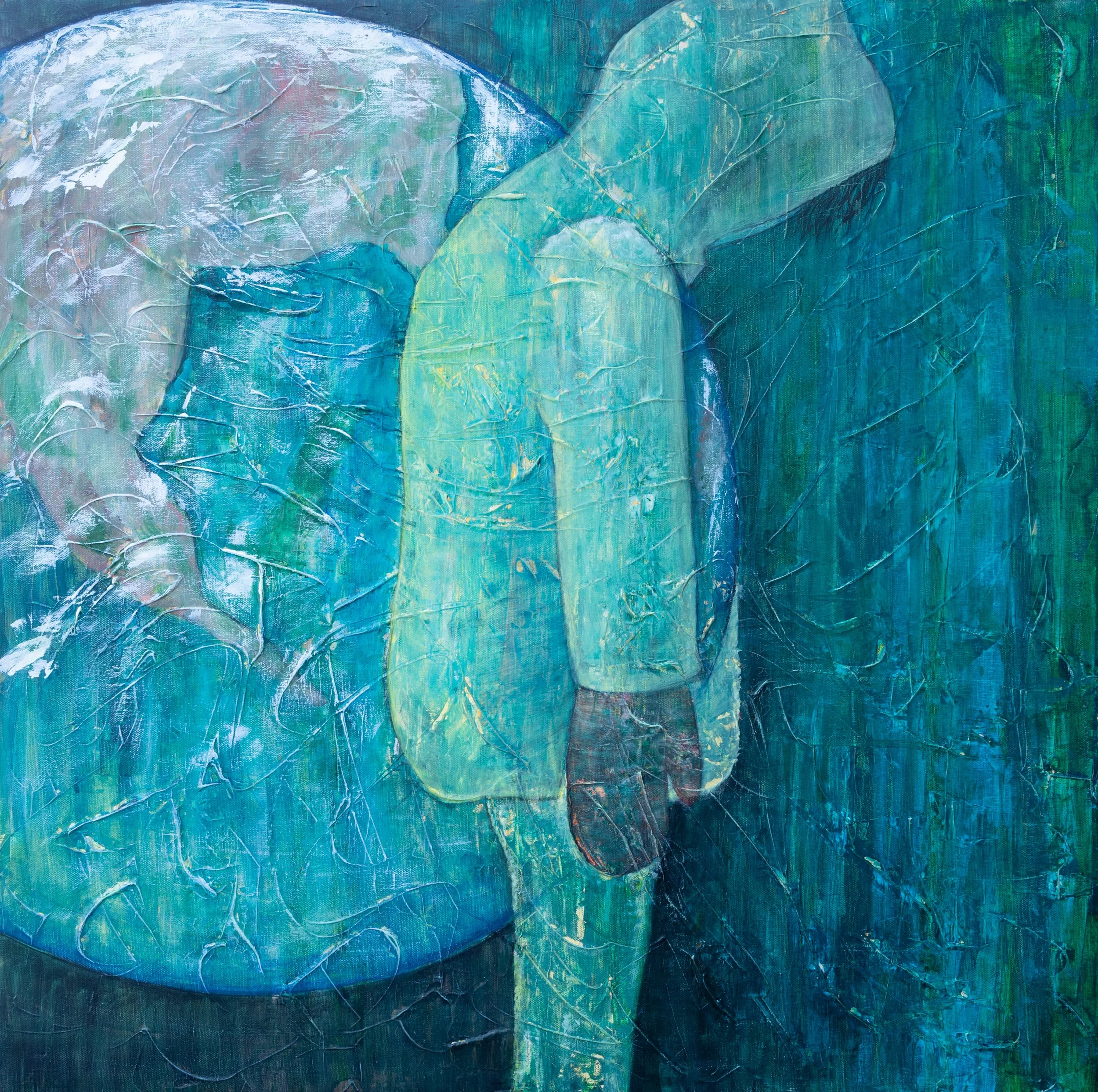 Bortkommen 80x80 cm
Akryl på lerret. 7000kr Solgt