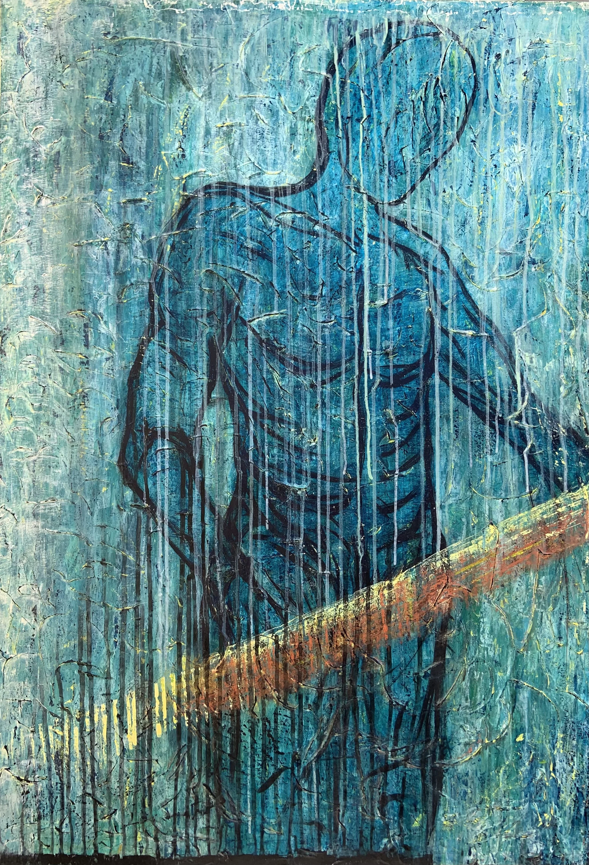 Holdepunkt I 80x100 cm
Akryl på lerret. 8000kr Solgt