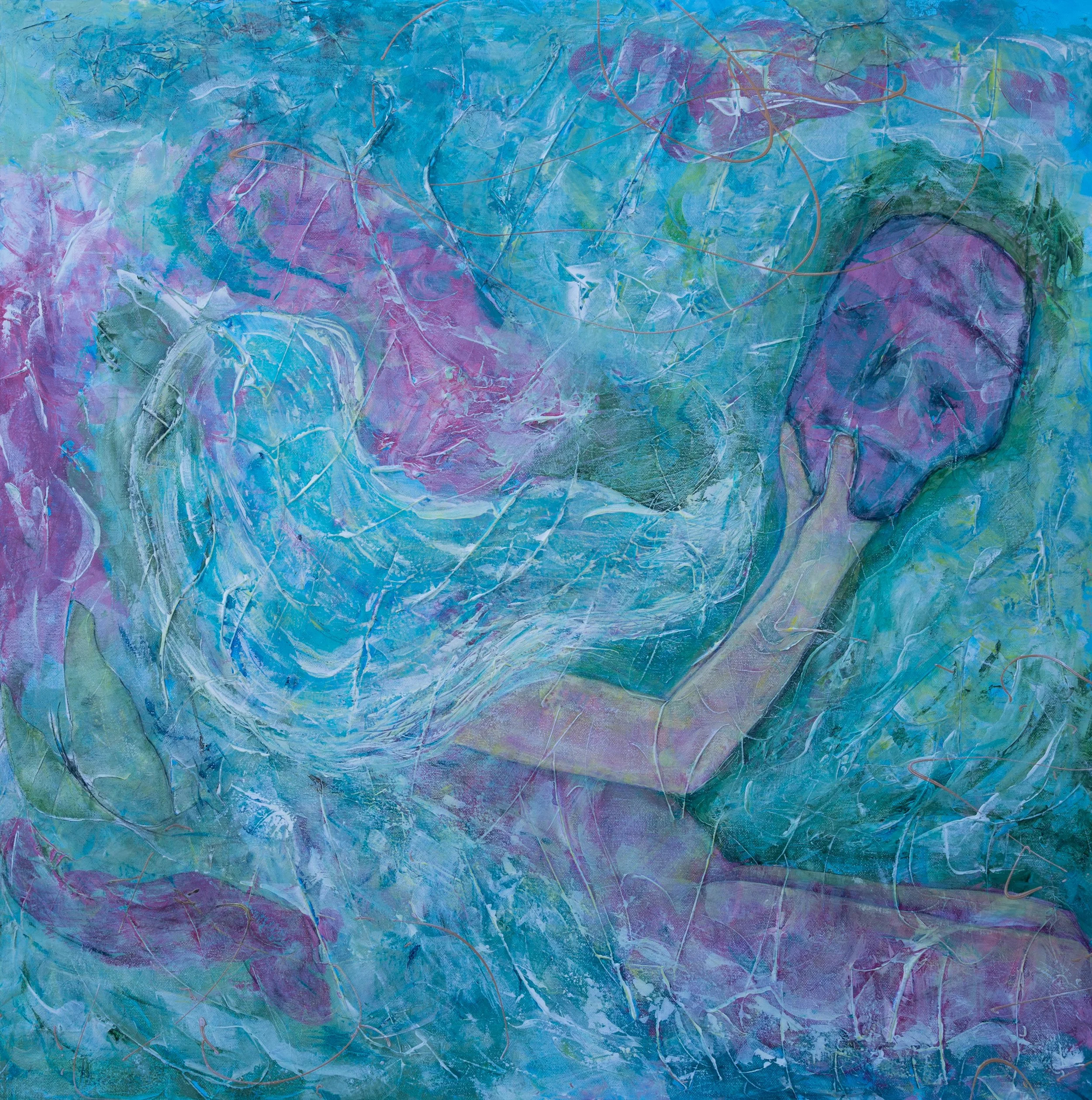 Maskefall 80x80 cm
Akryl på lerret. 7000kr 