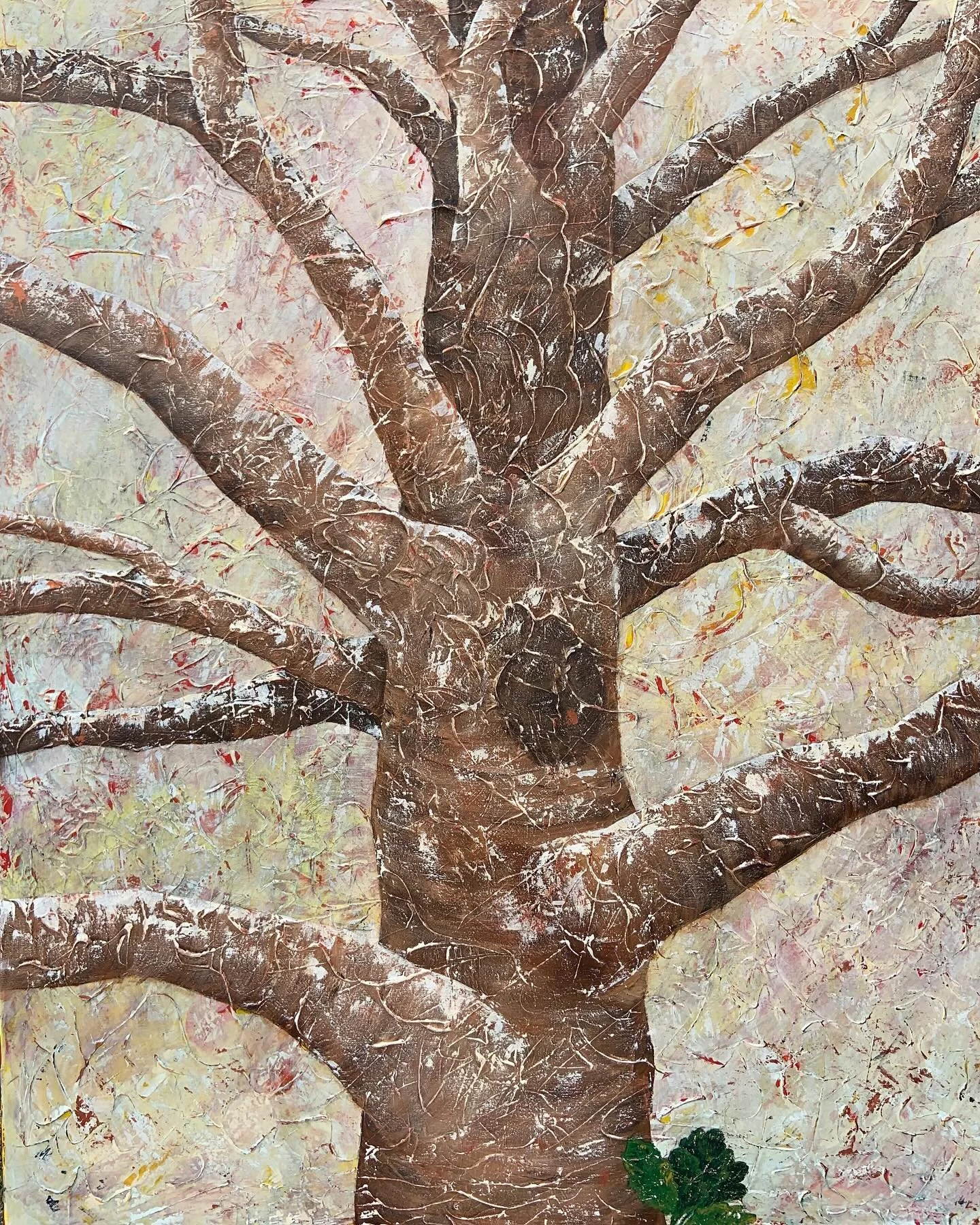 Eika 120x100 cm
Akryl på lerret. 12000kr