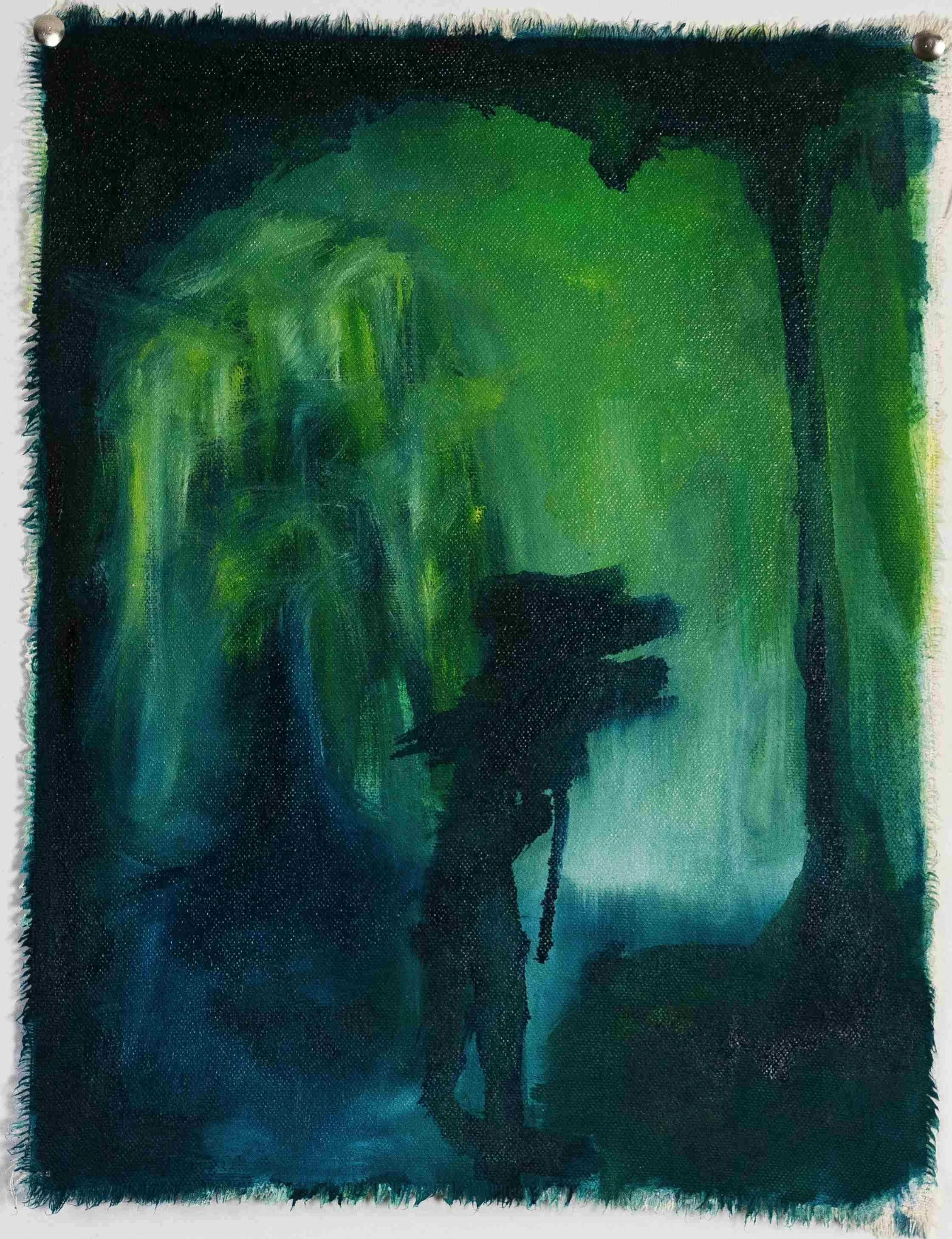 Weil ich doch jetzt malen kann,
Öl auf Leinwand,
35cm x 27cm,
2024