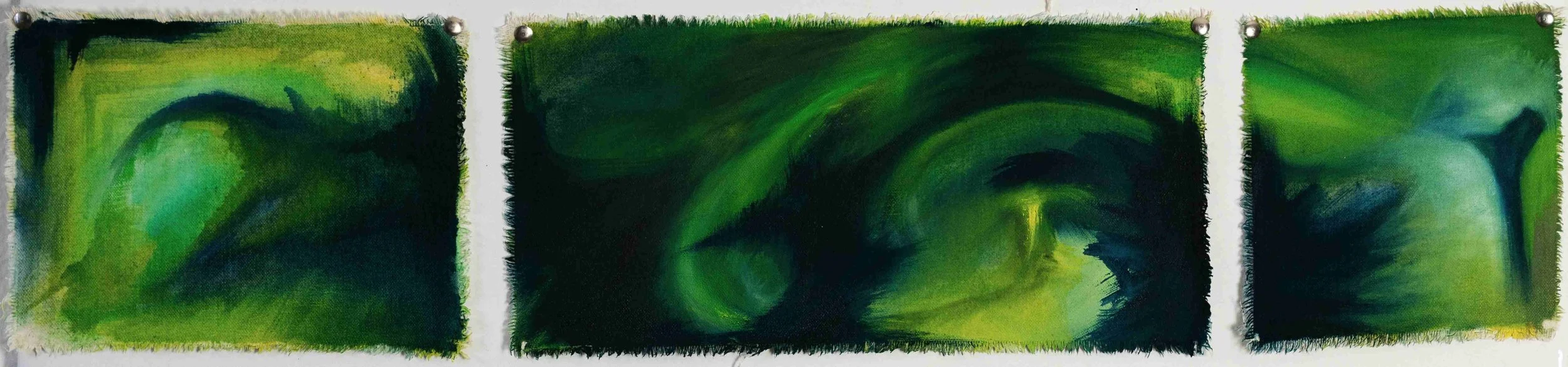 Sturm des Engels,
Öl auf Leinwand,
17cm x 75cm,
2024