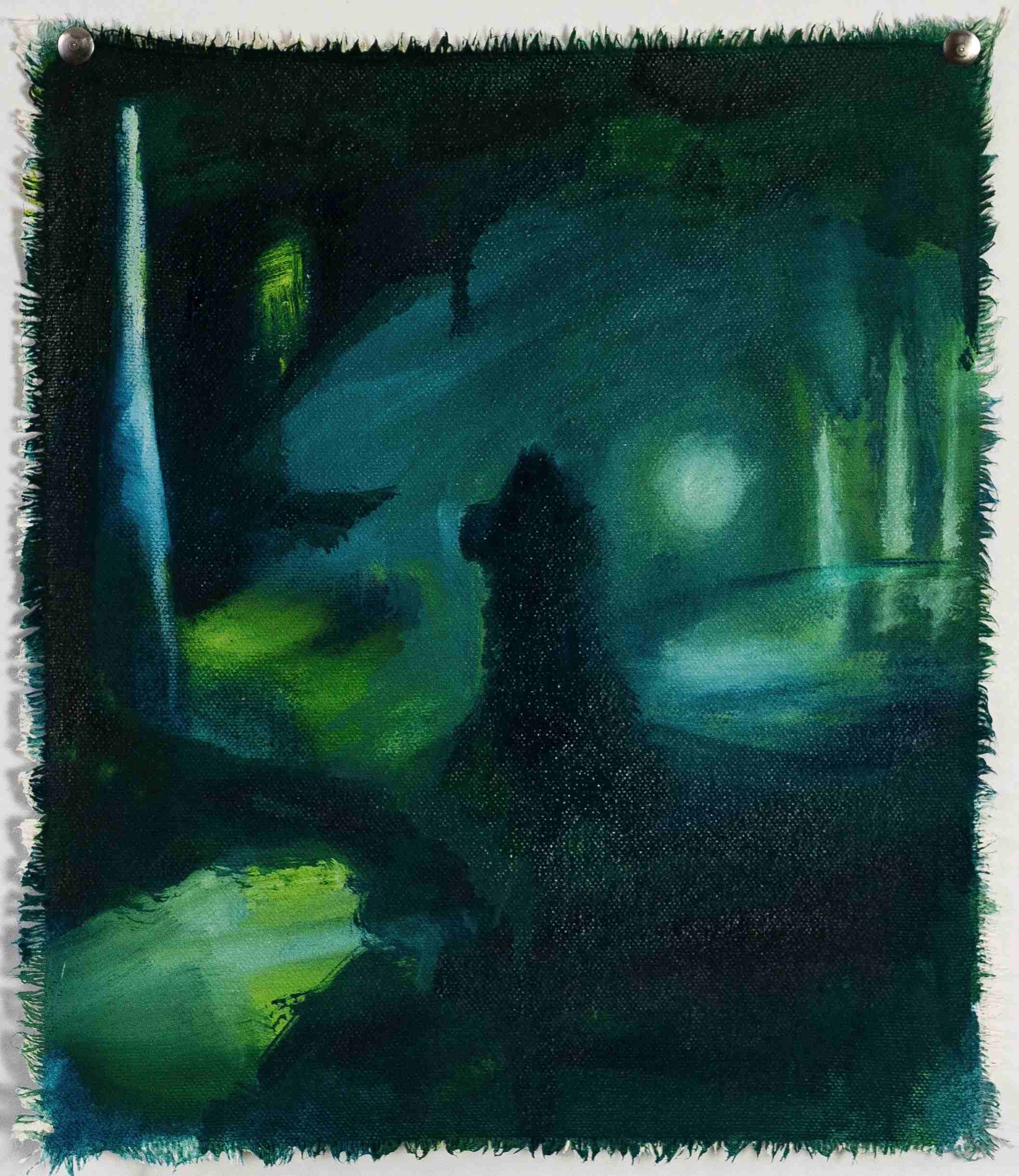 Weil ich doch jetzt malen kann,
Öl auf Leinwand,
28cm x 24cm,
2024
