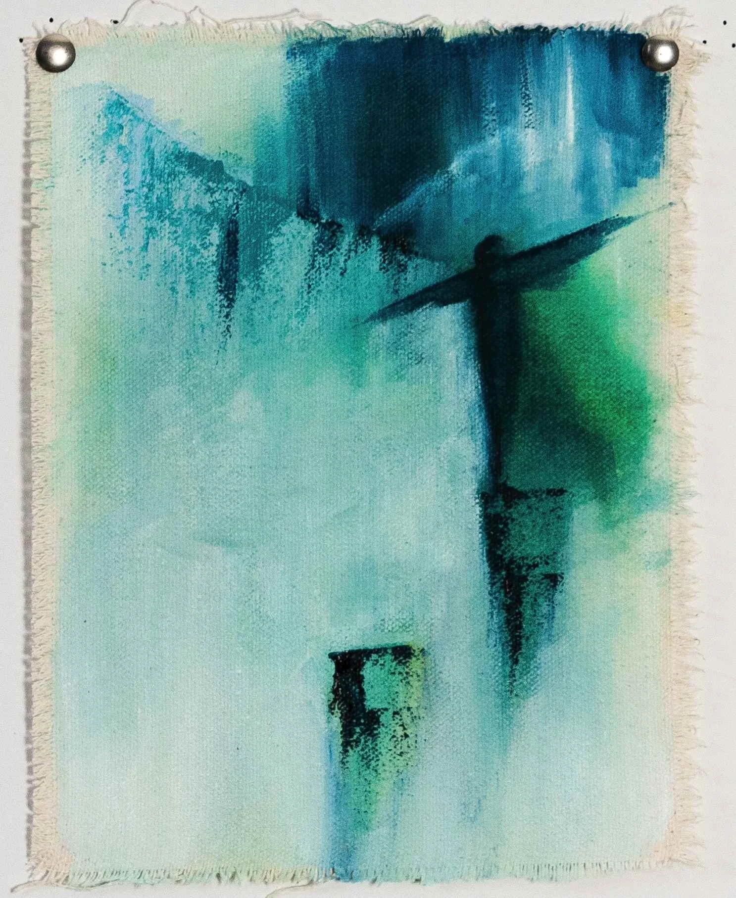 Ohne Titel,
Öl auf Leinwand,
21cm x 16cm,
2024
