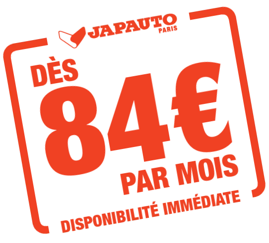 Tampon rouge avec la mention dès 84 euros par mois - disponibilité immédiate