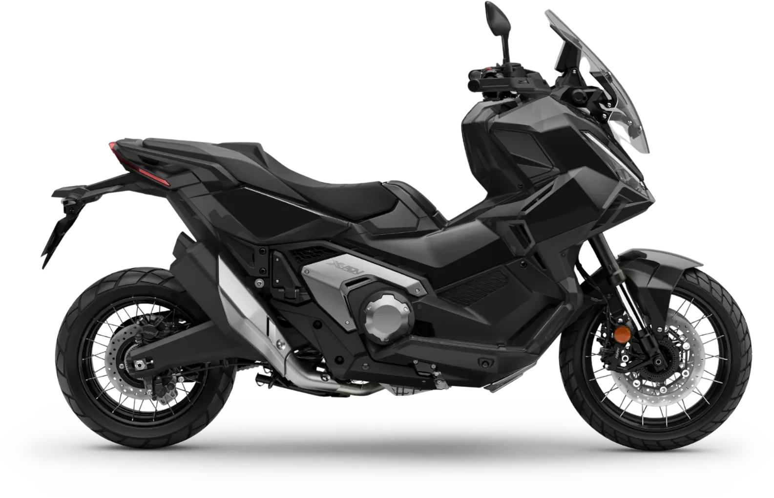 Photo du Honda X-ADV 2026 de couleur noir vu de profil