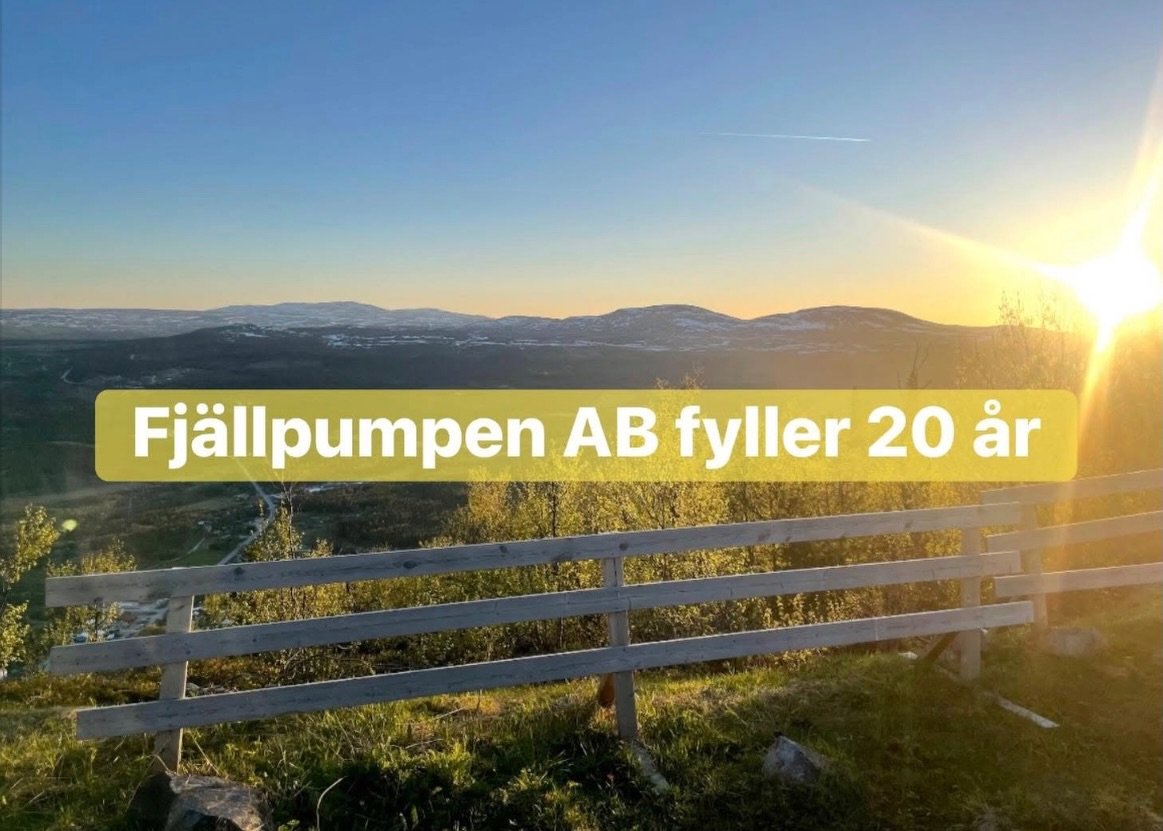 Fj&auml;llpumpen AB har installerat luftv&auml;rmepumpar i 20 &aring;r!! Det vill vi fira tillsammans med v&aring;ra kunder. 

&Auml;r du befintlig kund hos oss med pump som g&aring;r p&aring; sista versen? H&ouml;r av dig f&ouml;r att ta del av erbj
