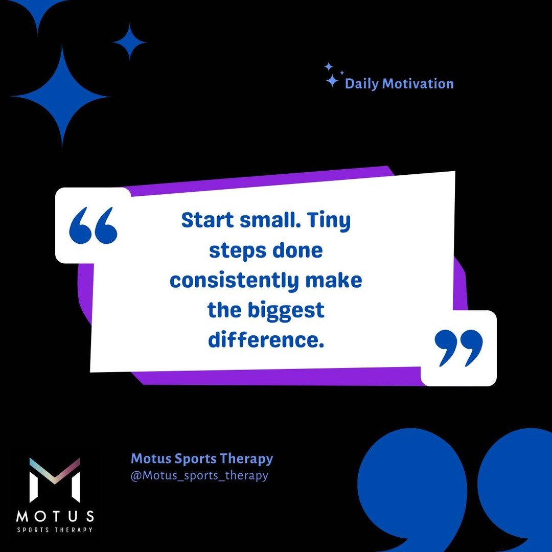 Start small. Tiny steps done consistently make the biggest difference &mdash; and your body is the perfect example of that.

You don&rsquo;t build strength by jumping straight to 100kg. You add the tiny plates, the extra reps, the small wins&hellip; 