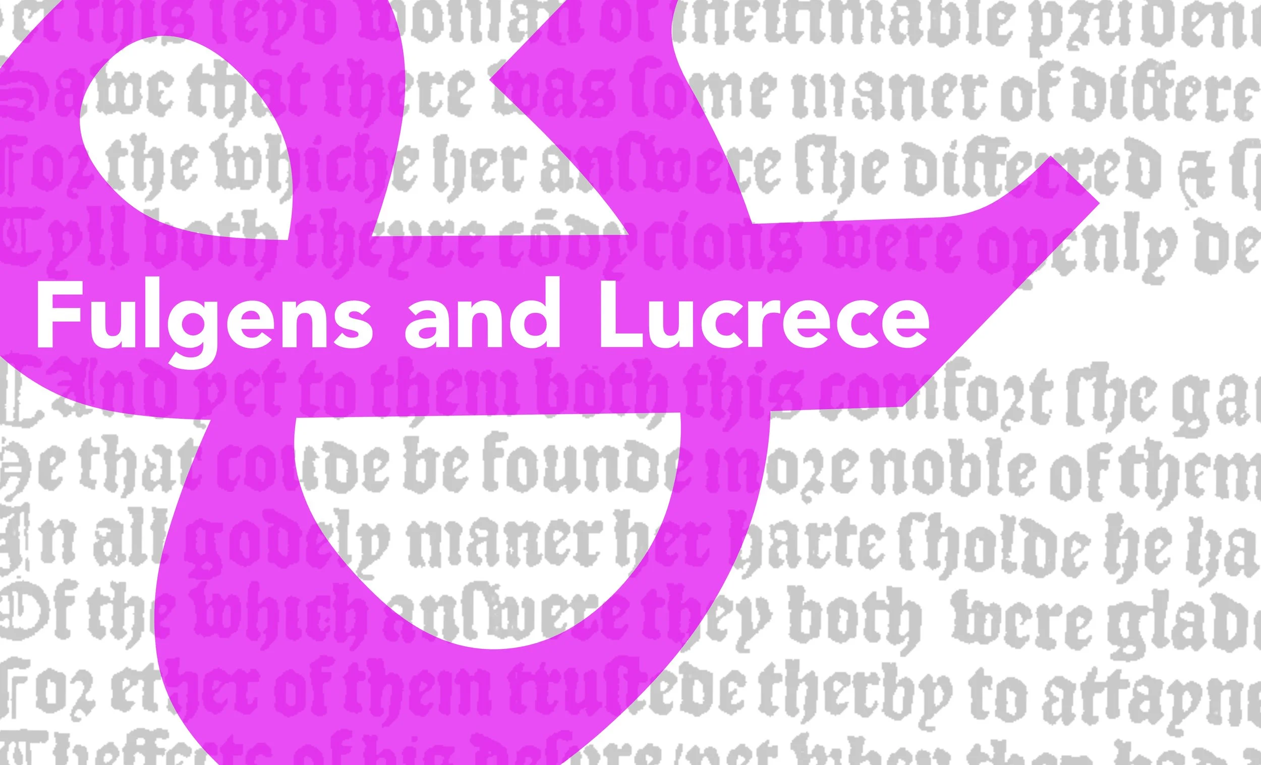 Fulgens and Lucrece