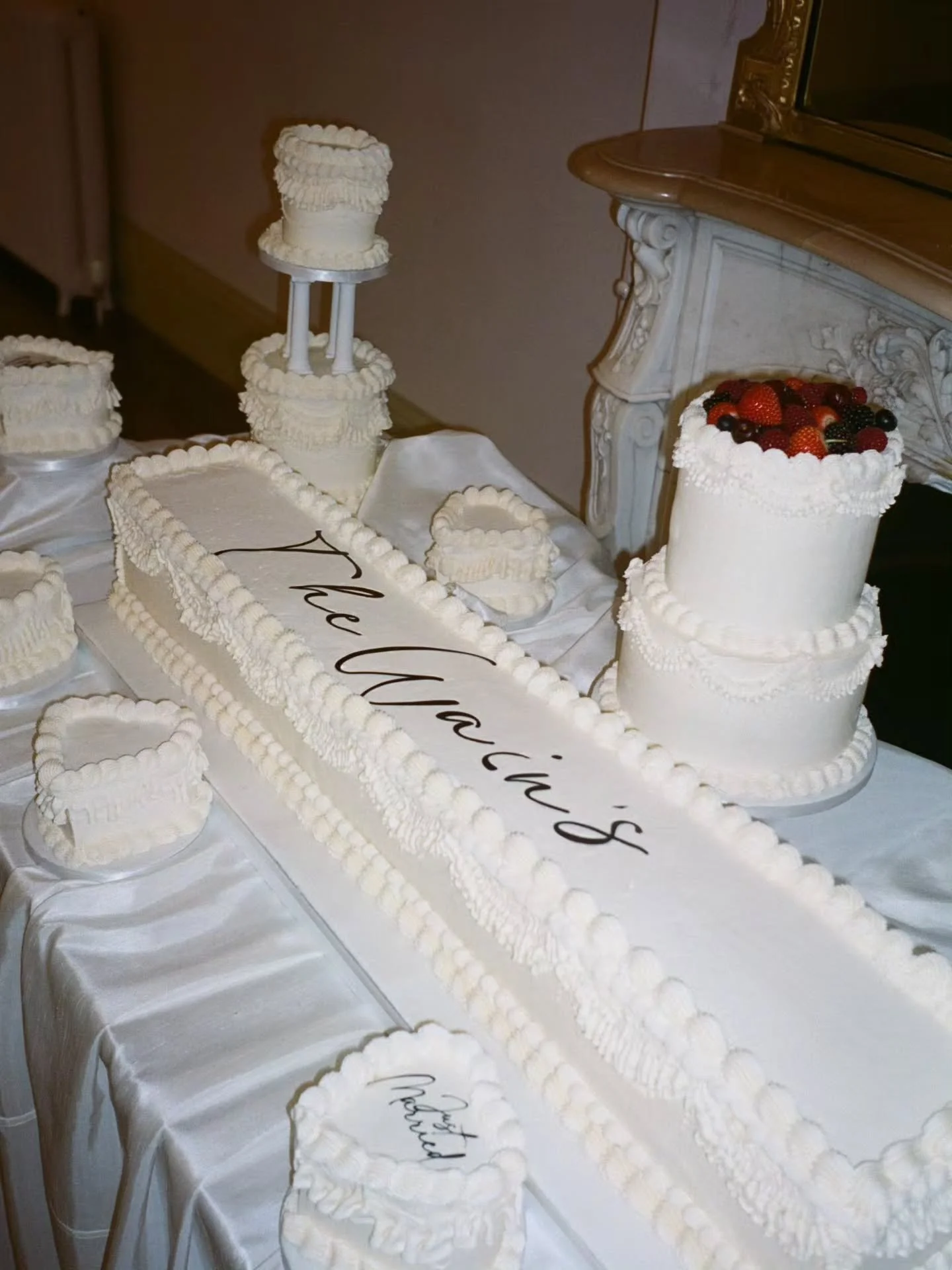 Why have one cake when you can have a cake table? 

Oh and this isn't where the cake ends for C + G...there's more to come. 

Taken on a mix of 35mm film + digital at the impeccable @garthmylhall

#filmphotography #weddingsonfilm #caketable #weddingc