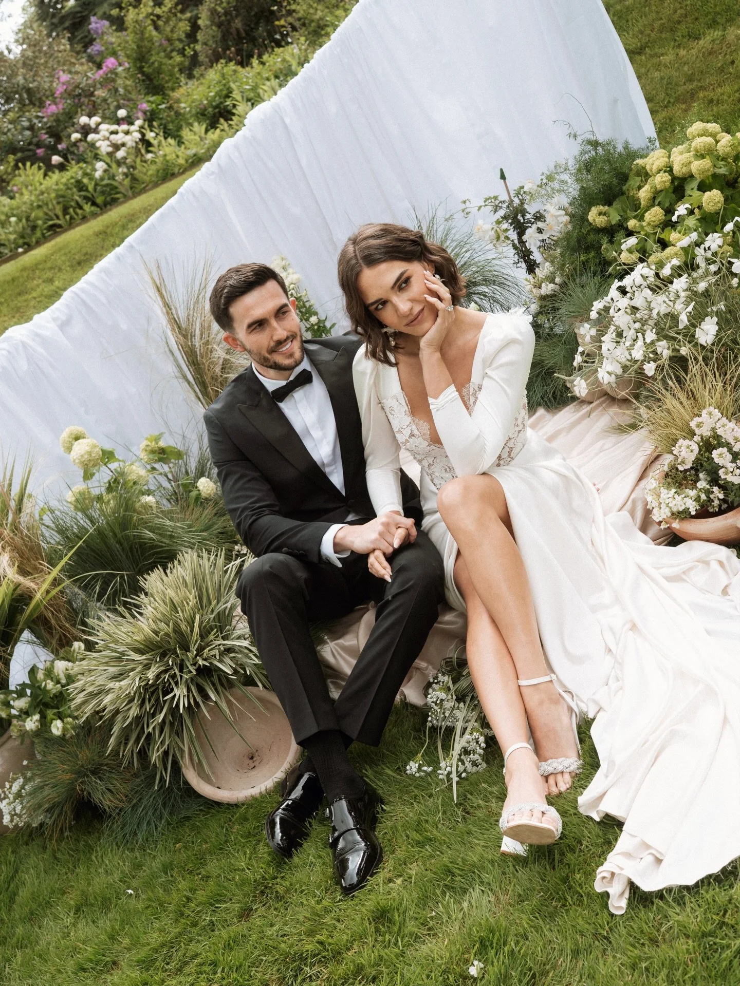 Daisy &amp; Josh at Garthmyl Hall.

Friday was a little slice of Italy brought to England. I already loved this venue for its beautiful gardens, quaint summer room &amp; perfectly curated interiors but my oh my, with the edition of the new orangery, 