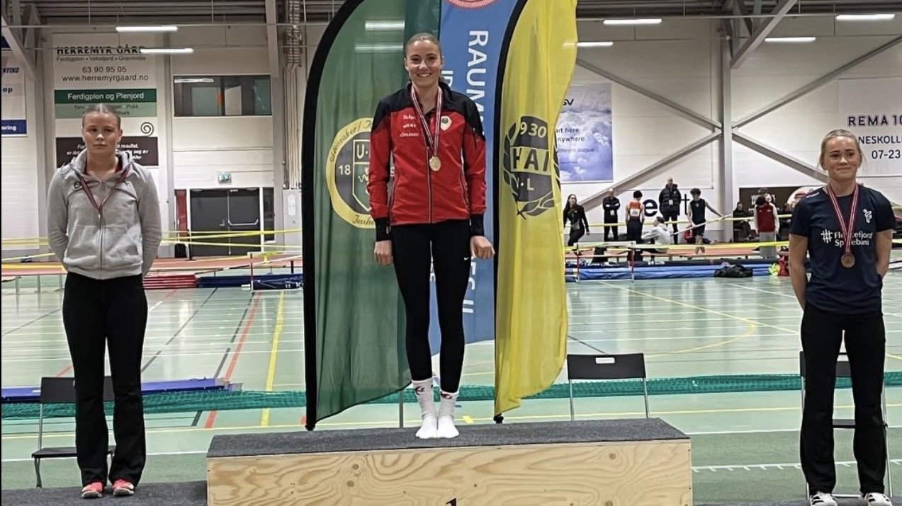 Gullmedalje til Kaisa på UM Inne 2026