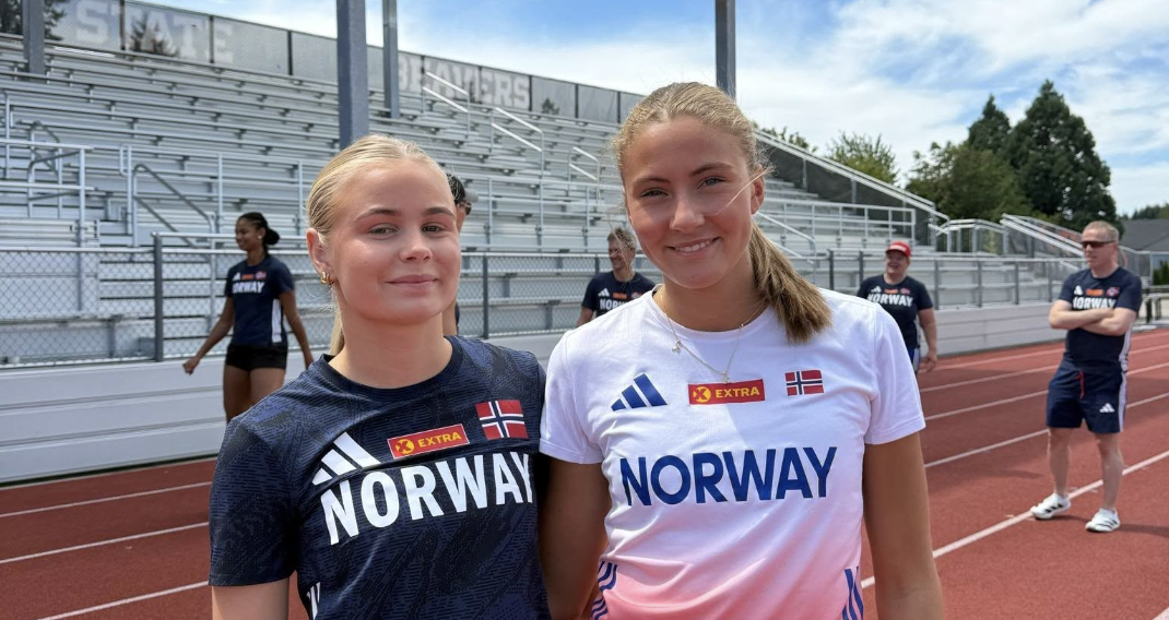 Oda Asdal Hansen og Kaisa Sol Fagerland på U20-VM