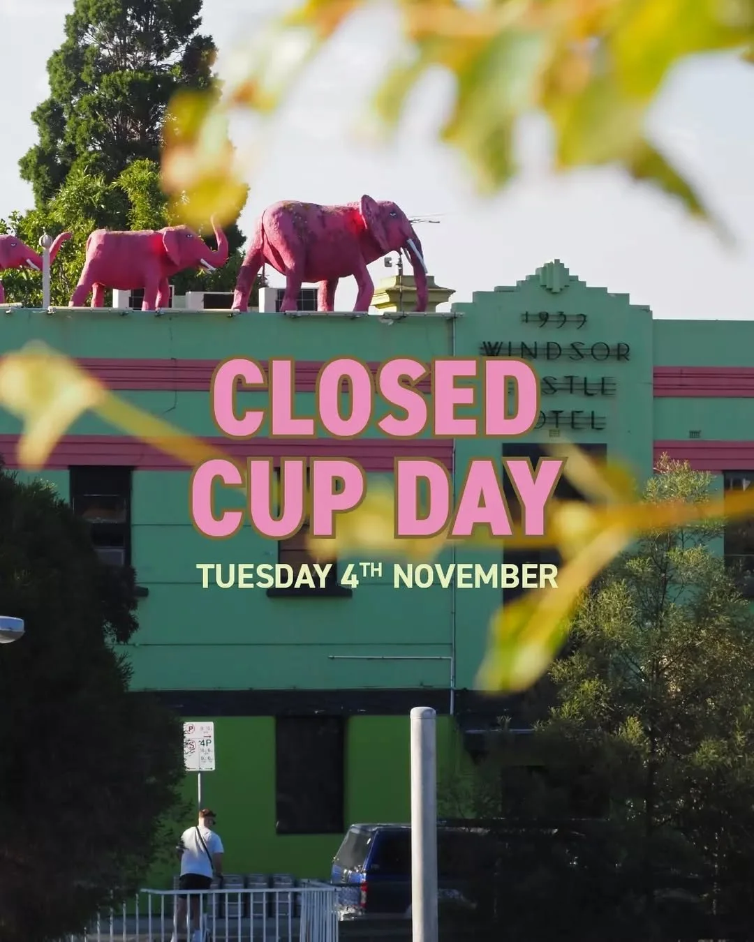 We're closed on Cup Day. We'll be back on deck from 3pm on Tuesday 🍻