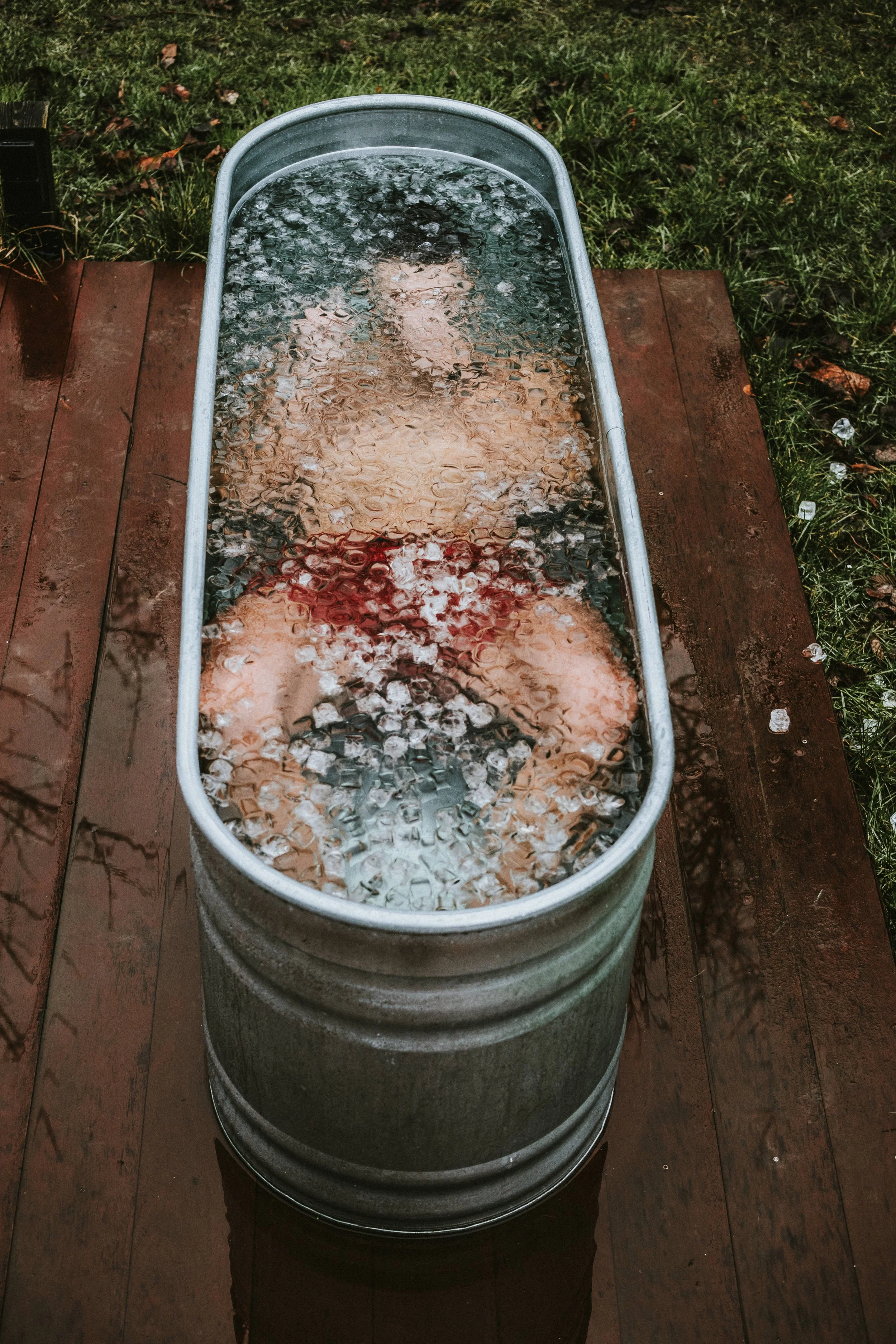 Oval Stock Tanks — A Natural Cold Plunge