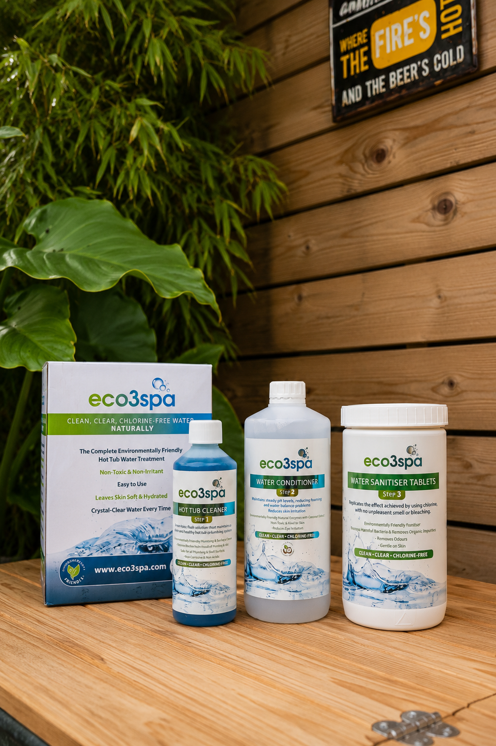 Eco3spa HOT Watercare Kit with Sanitising Tablets