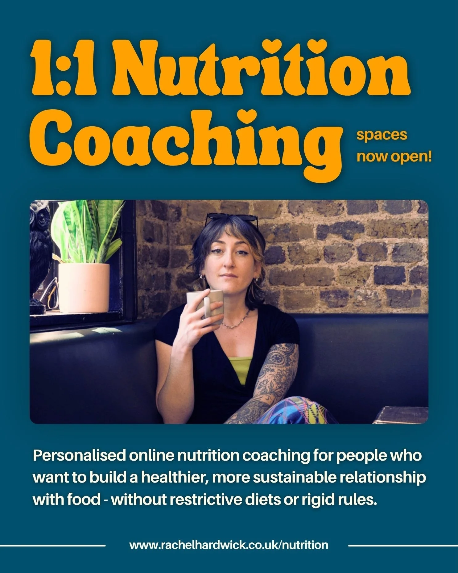 It&rsquo;s official - I&rsquo;m launching my 1:1 nutrition coaching biz! 🎉

After months of studying, learning, creating and quietly building behind the scenes, I&rsquo;m so excited to finally open the doors to my coaching practice.

To celebrate, I