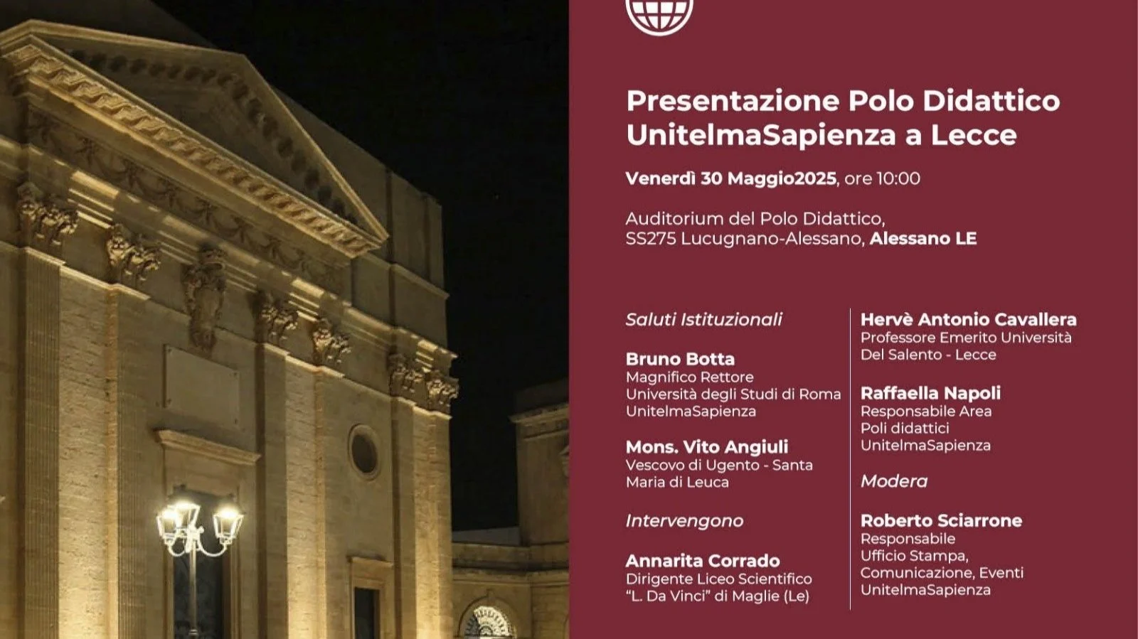 UnitelmaSapienza apre ad Alessano