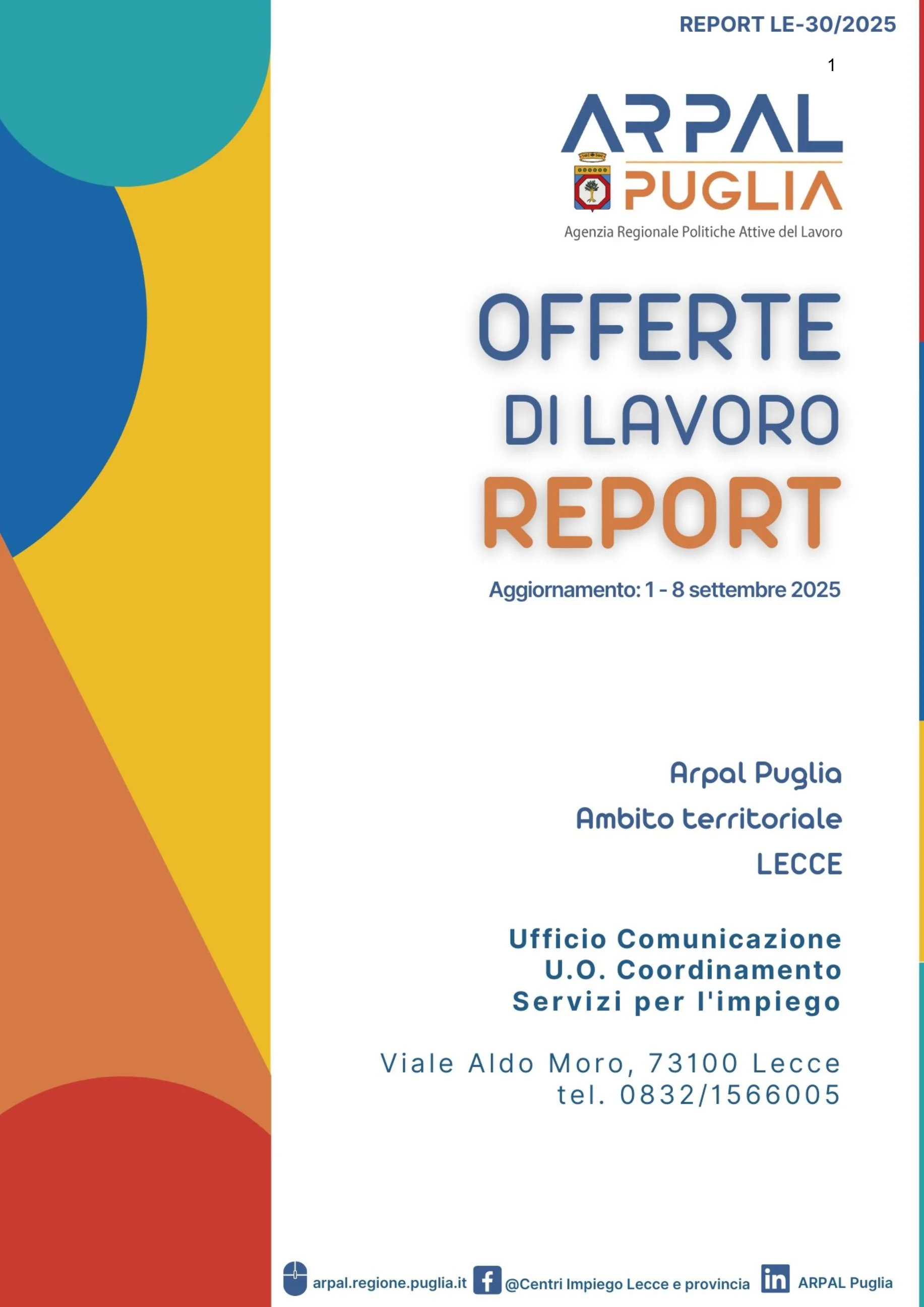 Mercato del lavoro in Puglia: il 30° Report ARPAL segnala crescita e opportunità
