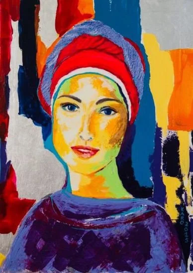 GIOVANE DONNA DI BEVAGNA_70x50 cm_Acrilico su tela_2015.jpg