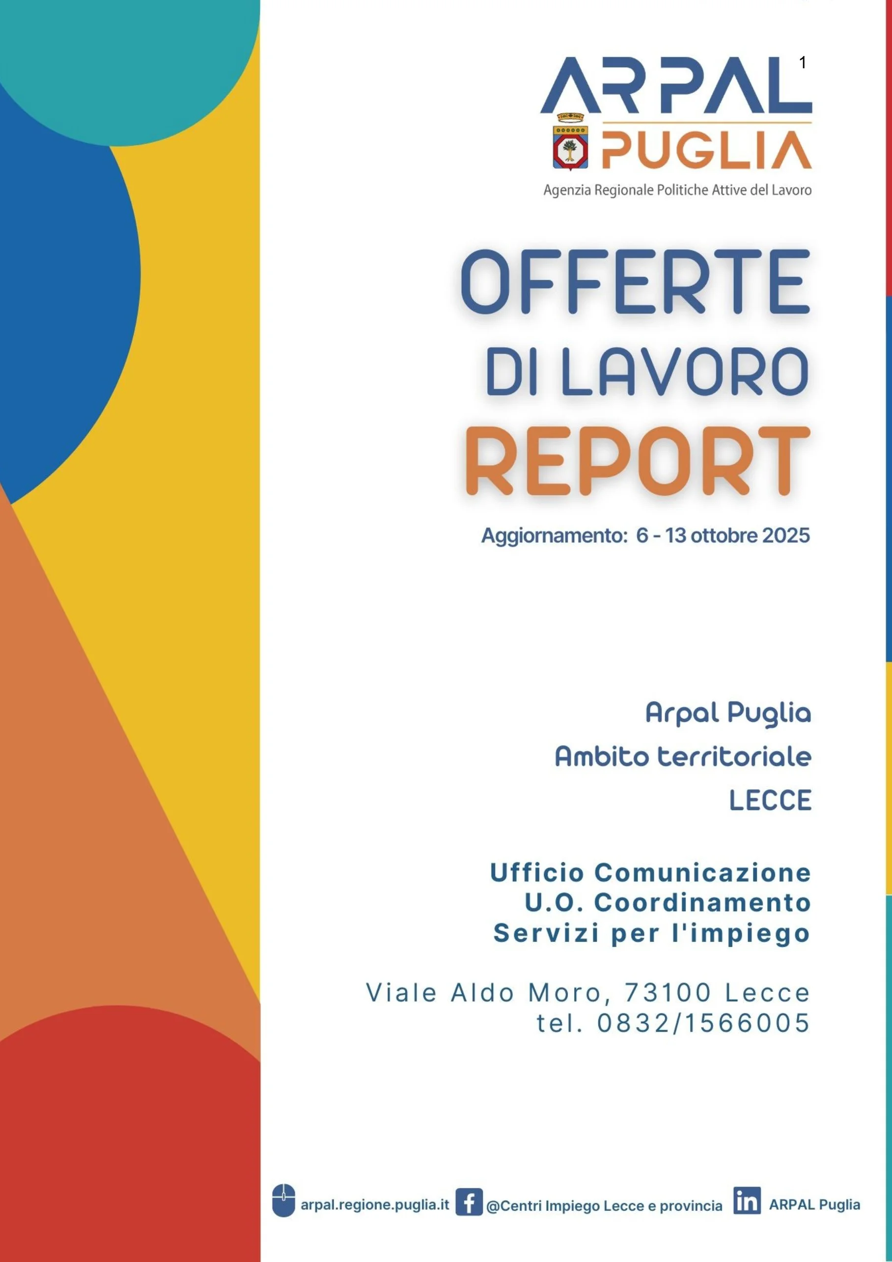 IL CAMPER DEL LAVORO, SPORTELLO MOBILE DEI CENTRI PER L’IMPIEGO