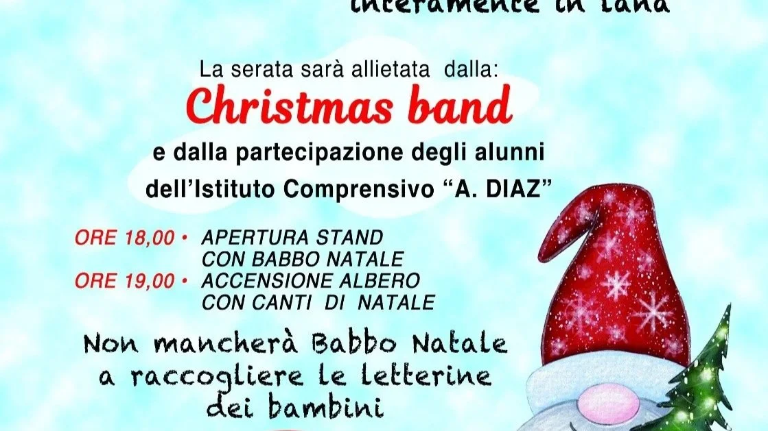 Natale a Castri di Lecce: il 7 dicembre si presentano l'Albero e il Presepe di Comunità in lana&nbsp;