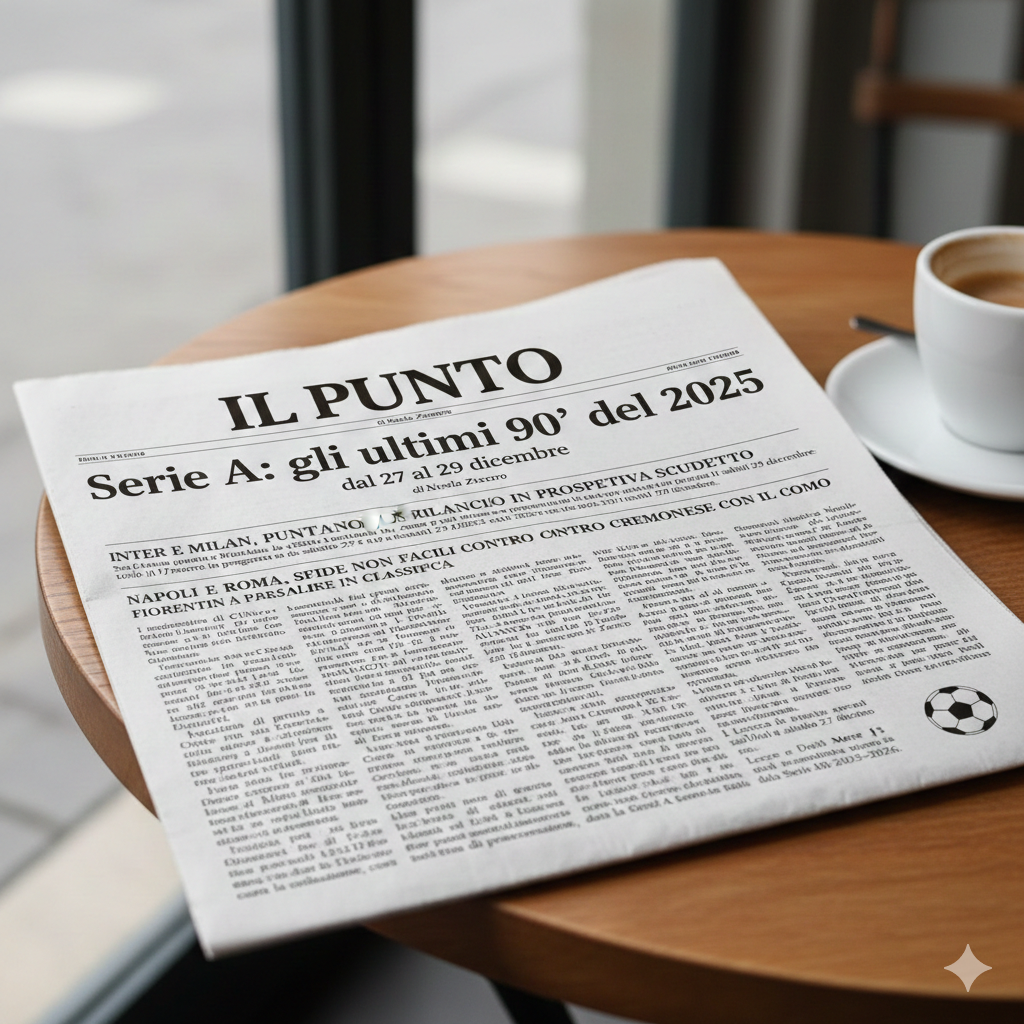 Serie A: gli ultimi 90' del 2025 dal 27 al 29 dicembre