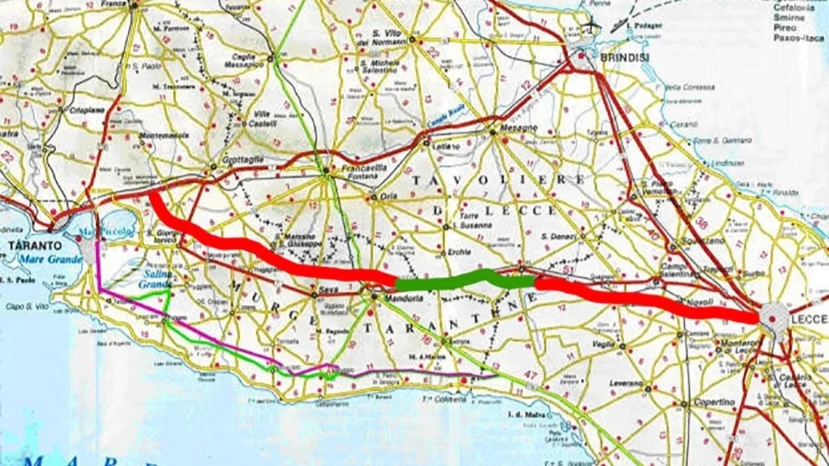 CARENZA COLLEGAMENTI LECCE-TARANTO