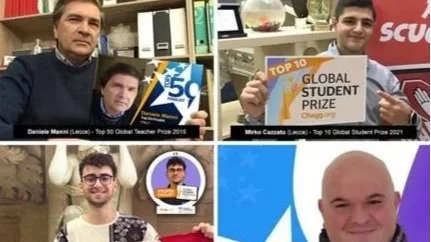 Scuola: in Puglia due Top 10 e due Top 50 nei premi più prestigiosi (e ricchi) al mondo