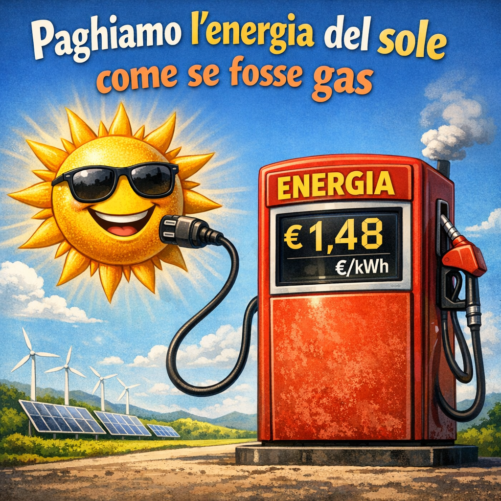 Paghiamo l’energia del sole come se fosse gas
