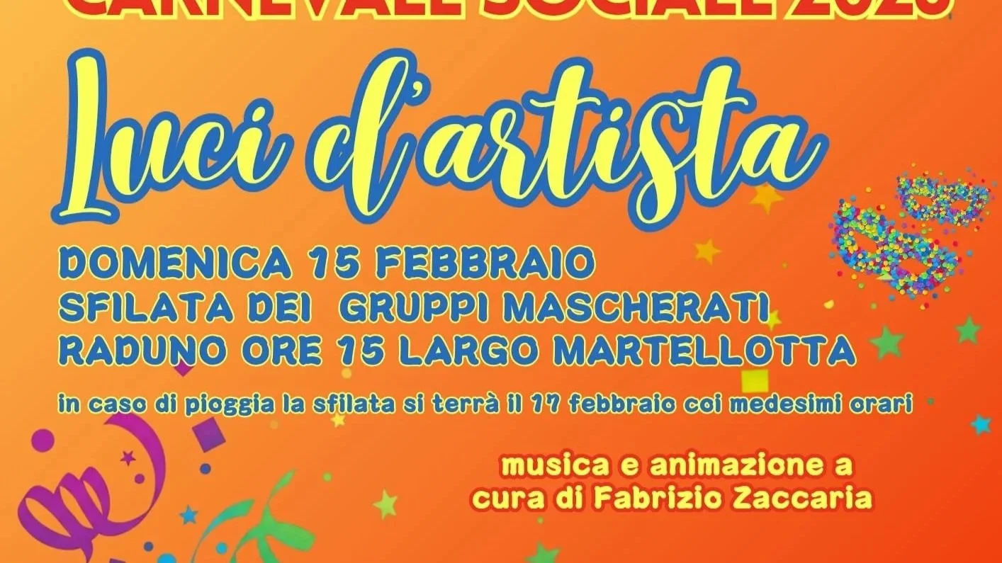 Il Carnevale di Alberobello si illumina con “Luci d’Artista”.