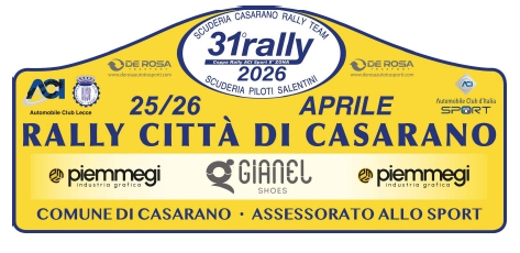 PRESENTATO IL RALLY CITTA’ DI CASARANO 2026