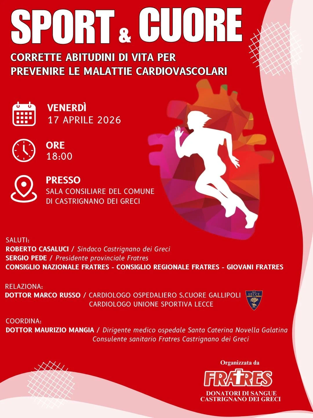 Fratres Castrignano dei Greci: lo sport che allunga la vita e parla al cuore