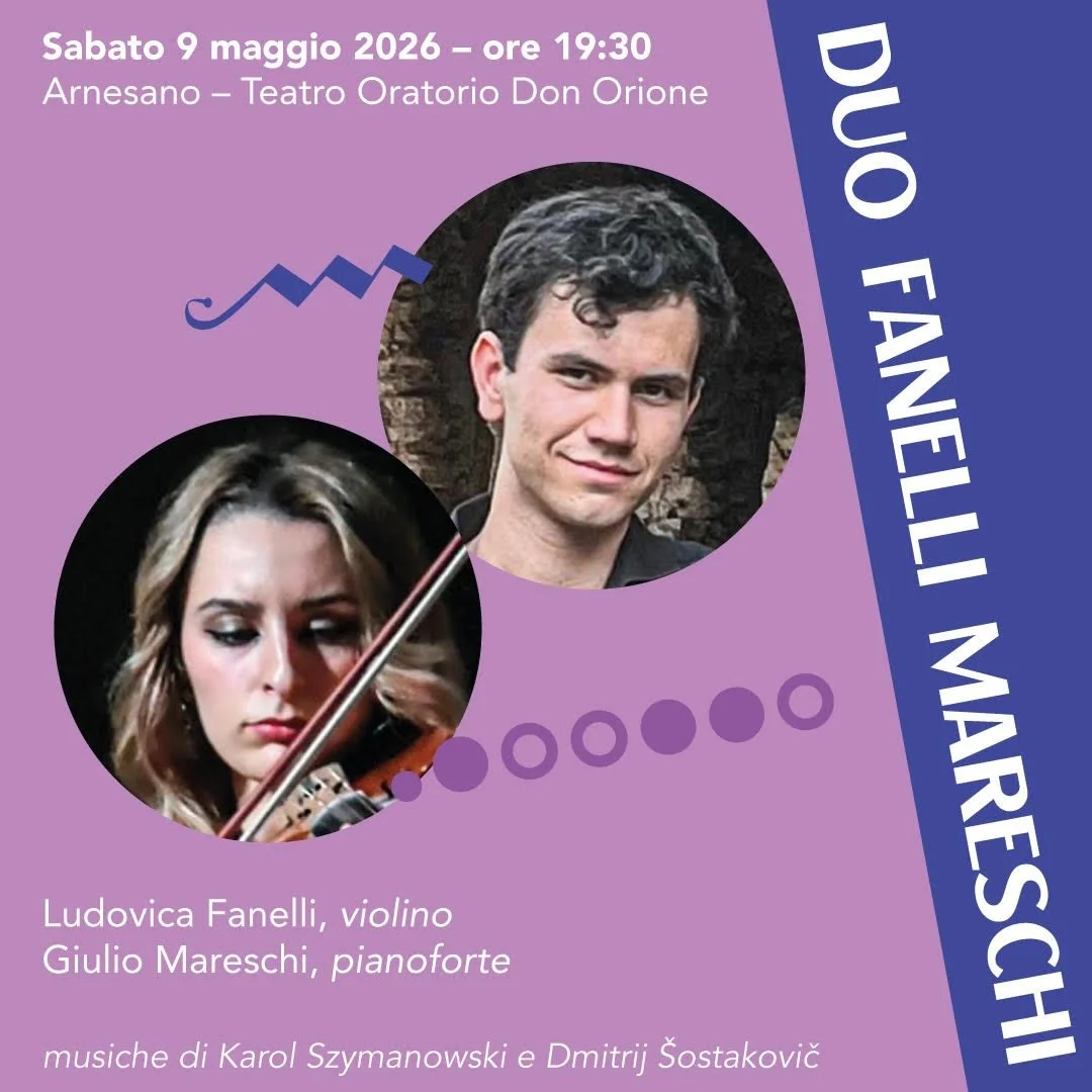Sabato 9 maggio ultimo appuntamento dell'VIII Stagione Concertistica di Opera Prima ad Arnesano