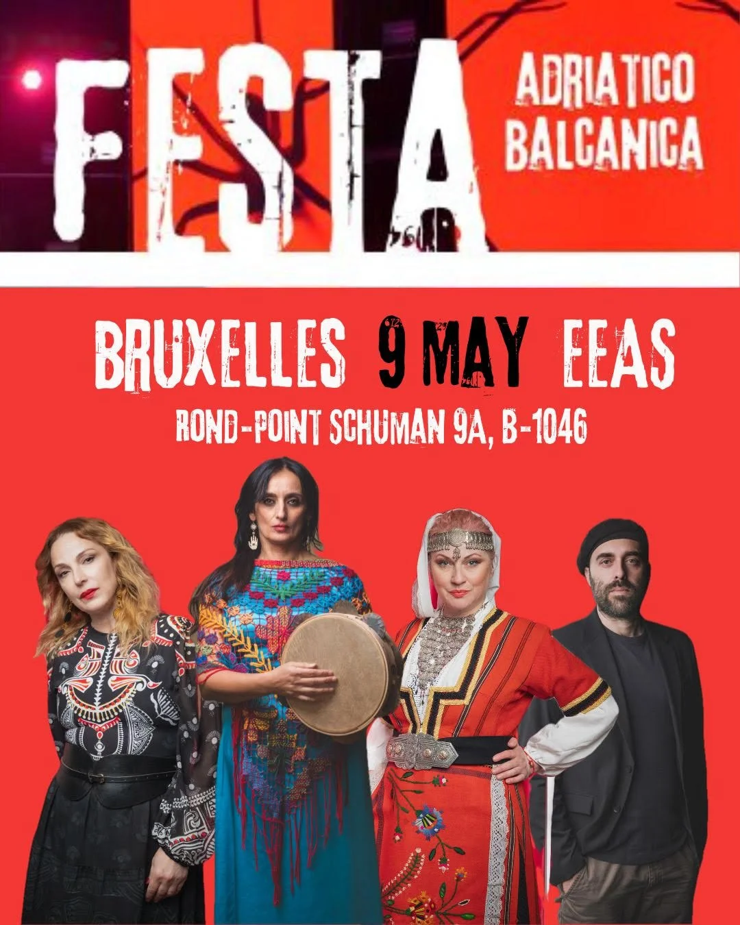 Dal Salento a Bruxelles. Lo spettacolo "Festa Adriatico-Balcanica" di Enza Pagliara il 9 maggio per la Festa d’Europa