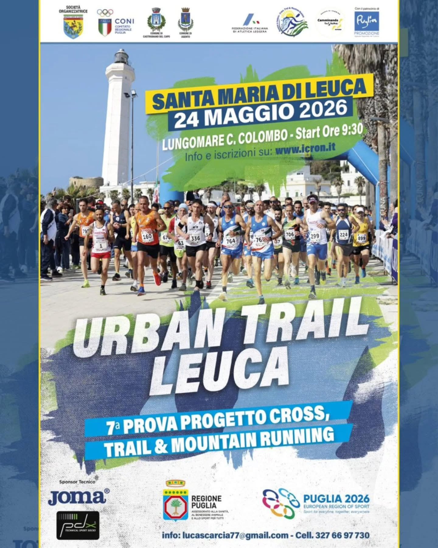 TUTTO PRONTO PER LA 9^ EDIZIONE DELLA “URBAN TRAIL LEUCA” TRA CENTINAIA DI RUNNERS
