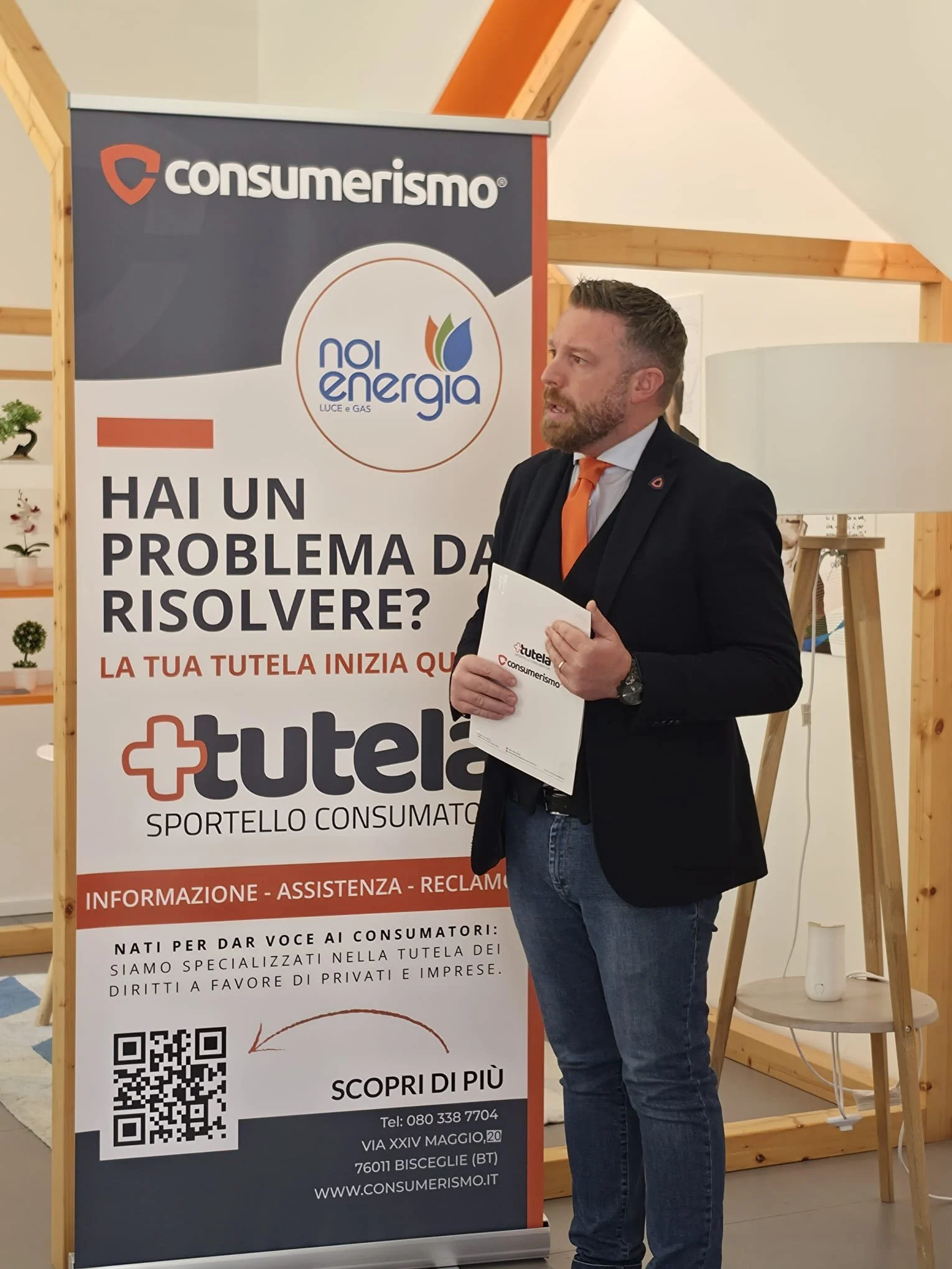 NOIENERGIA INAUGURA A BISCEGLIE IL NUOVO CORNER “+TUTELA CONSUMERISMO”